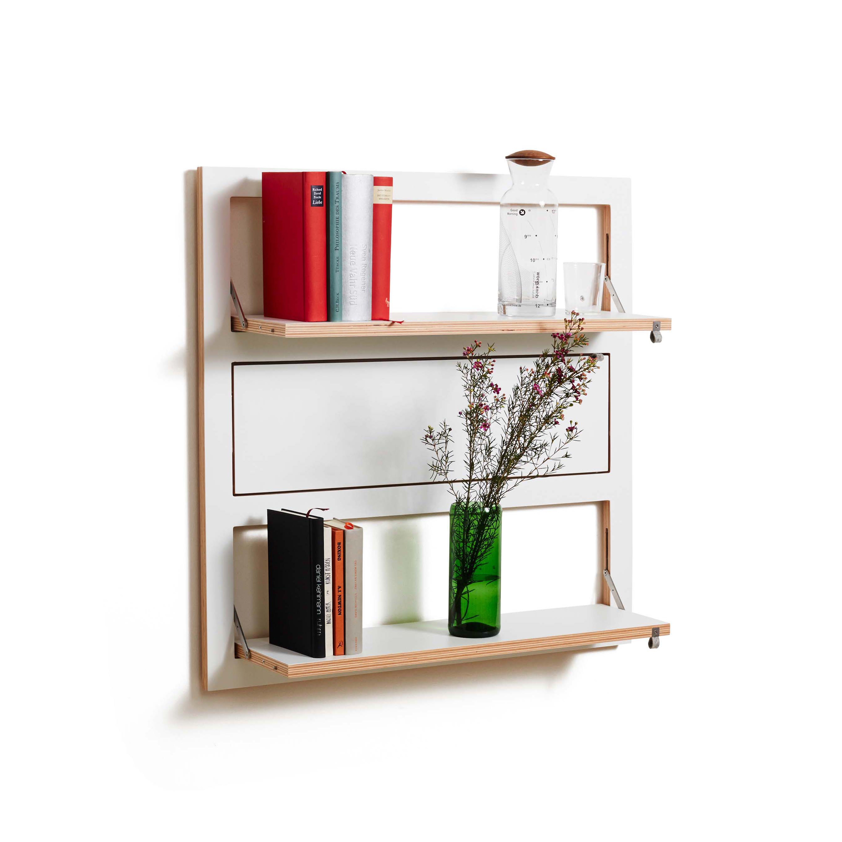 Mostrar el producto Fläpps Shelf 80x80-3 | White del fabricante Ambivalenz