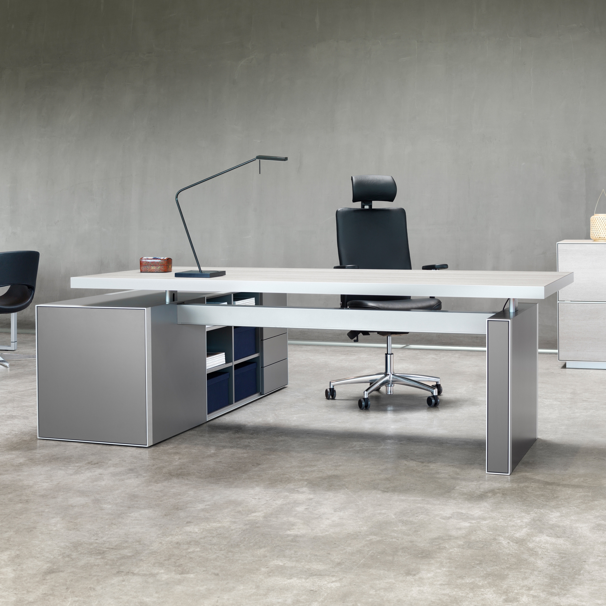 Vertoon produk Domino Desk van vervaardiger Fleischer Büromöbelwerk