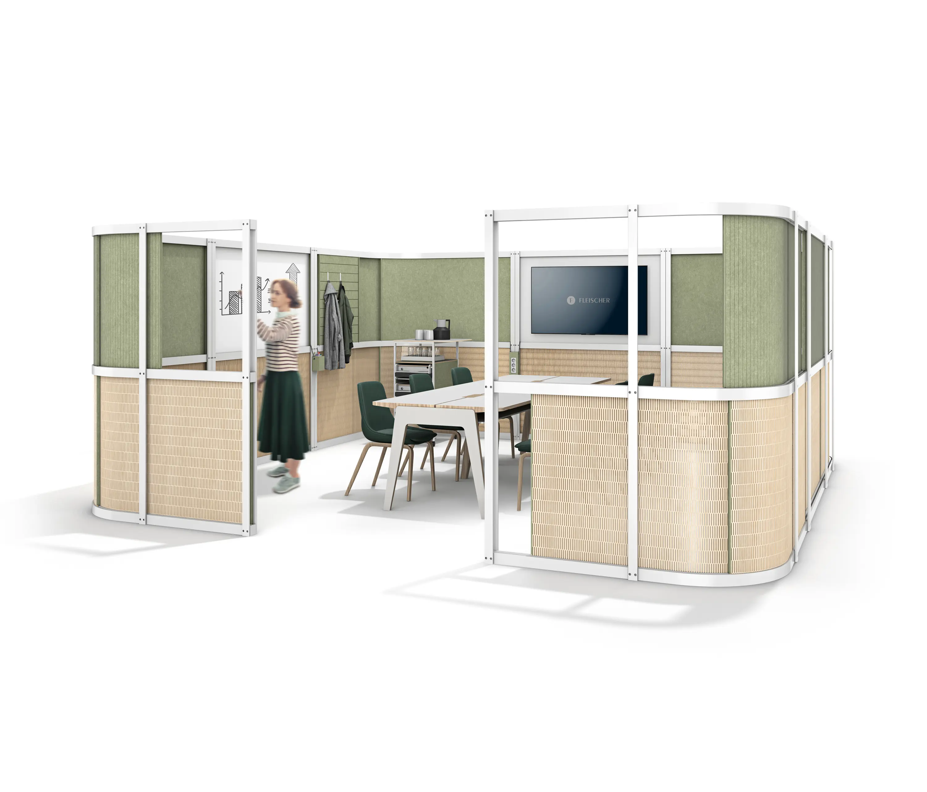 Fleischer Büromöbelwerk - Open Wall Room Partition System