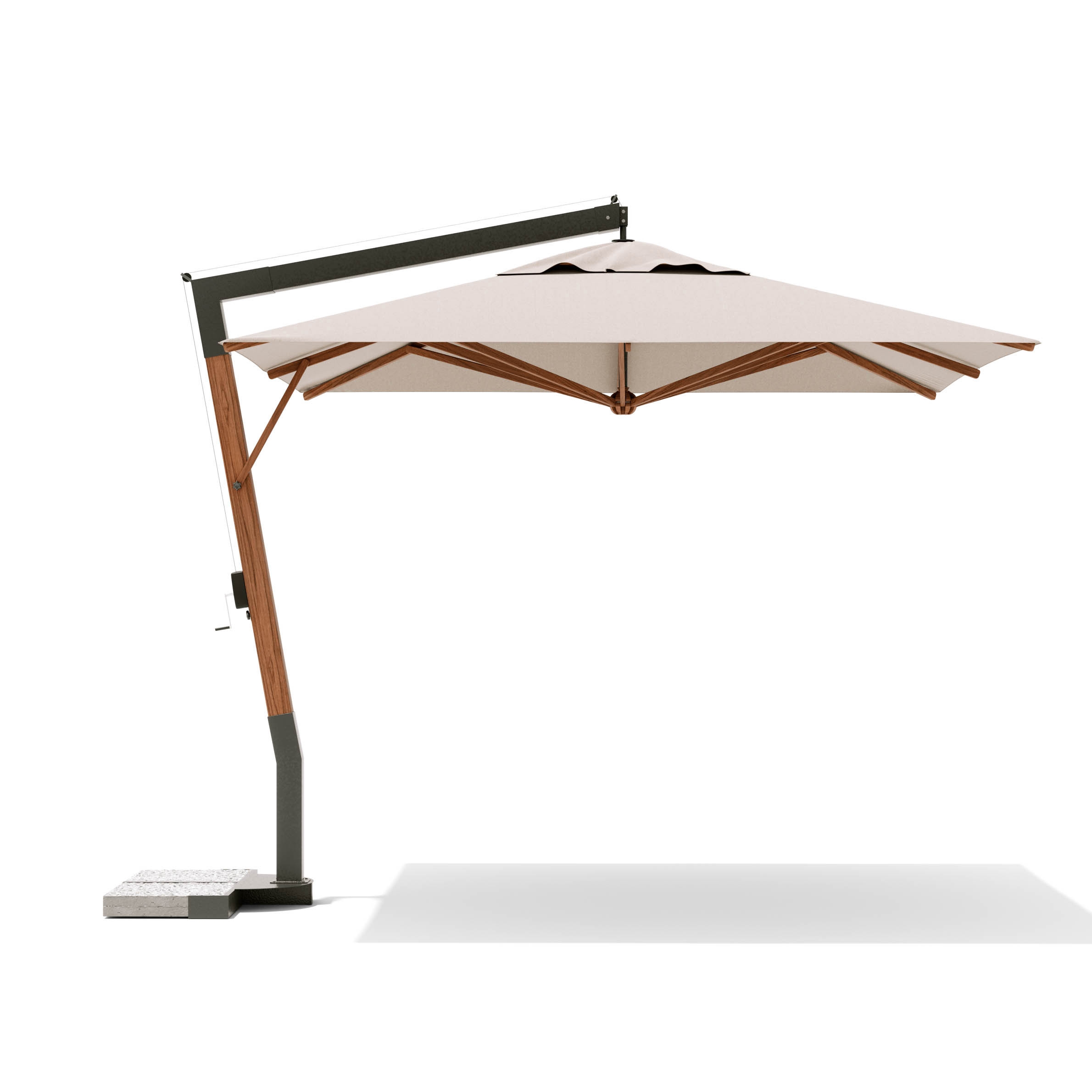 Display product River Lux Umbrella with lateral structure from manufacturer Atmosphera