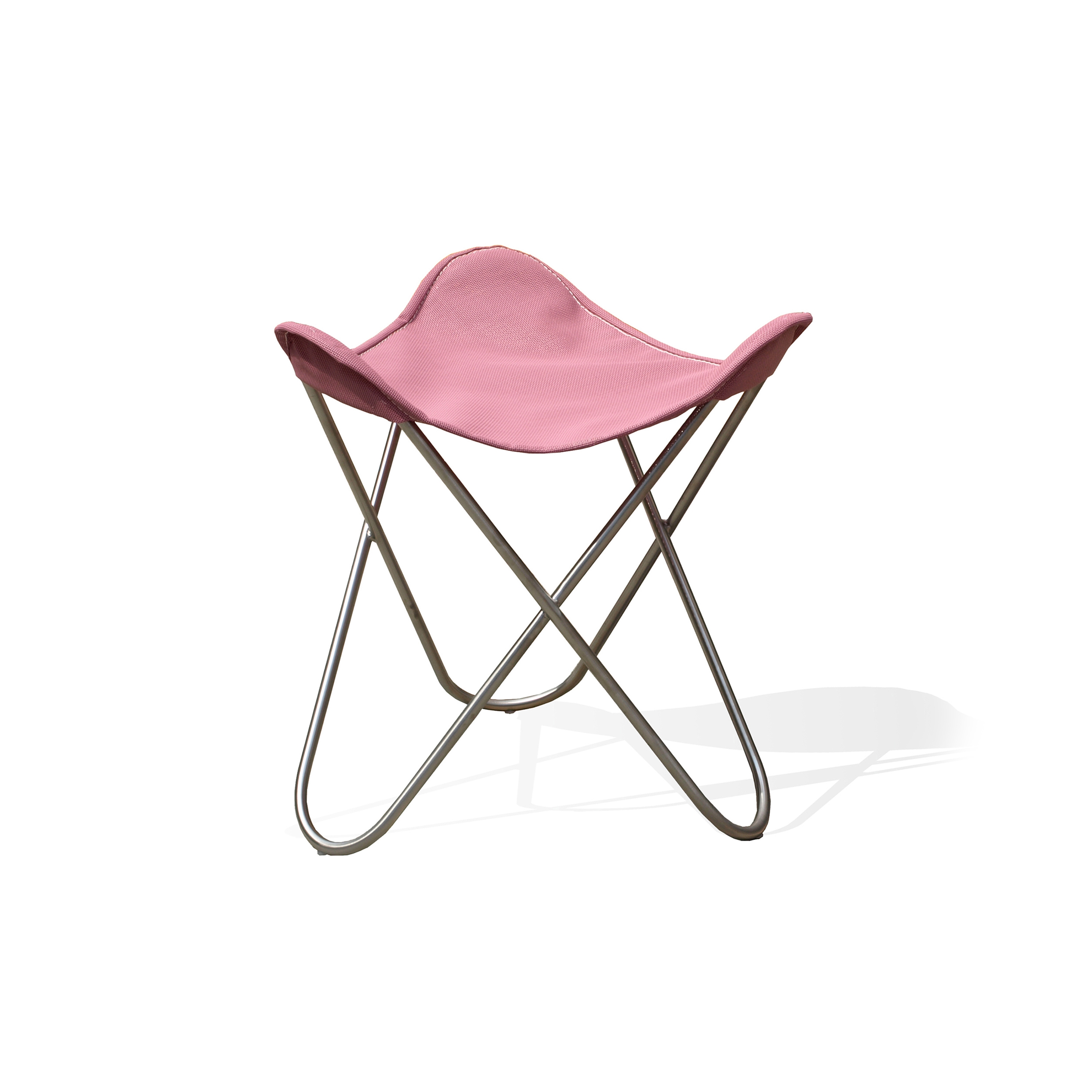 Ottoman for Hardoy Butterfly Chair OUTDOOR Batyline rose