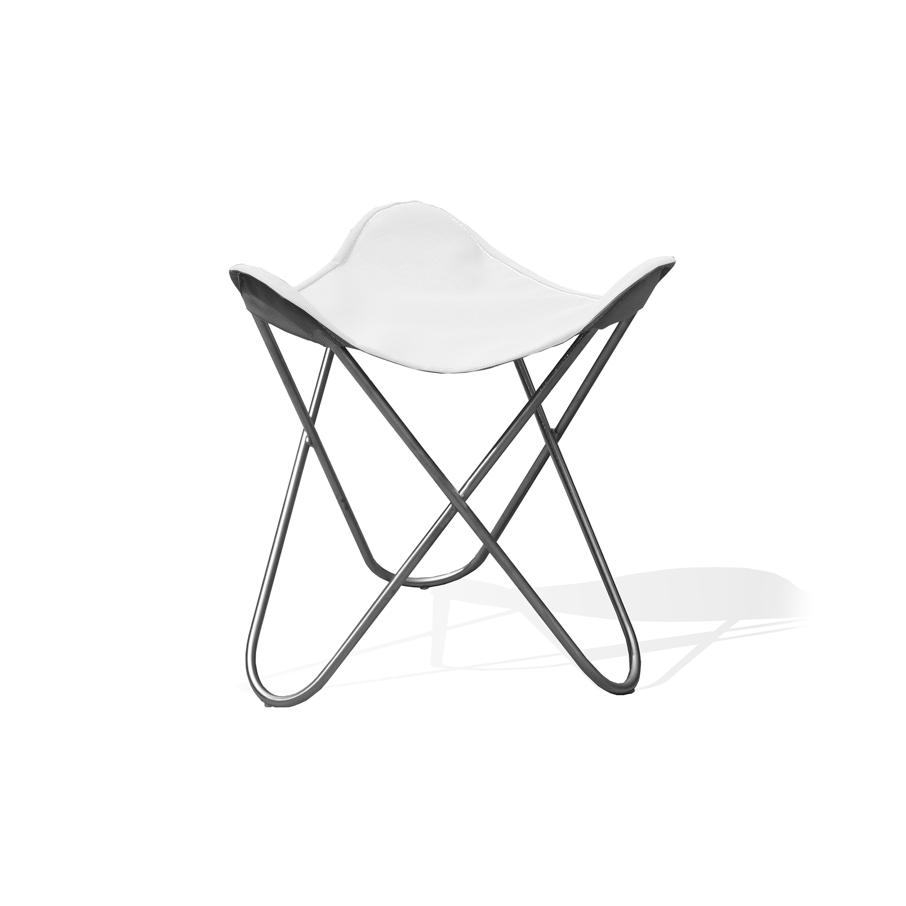 Ottoman for Hardoy Butterfly Chair OUTDOOR Batyline white