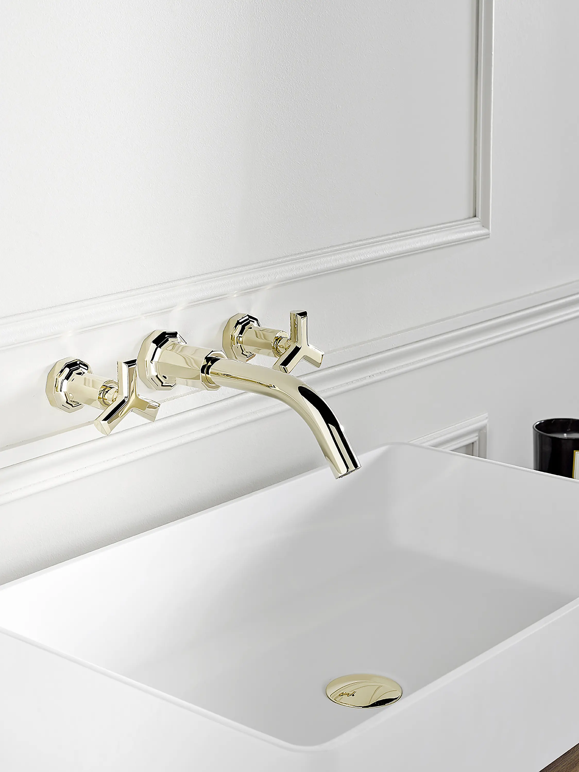 THG Paris - Les Ondes | Rim mounted 3-hole basin mixer