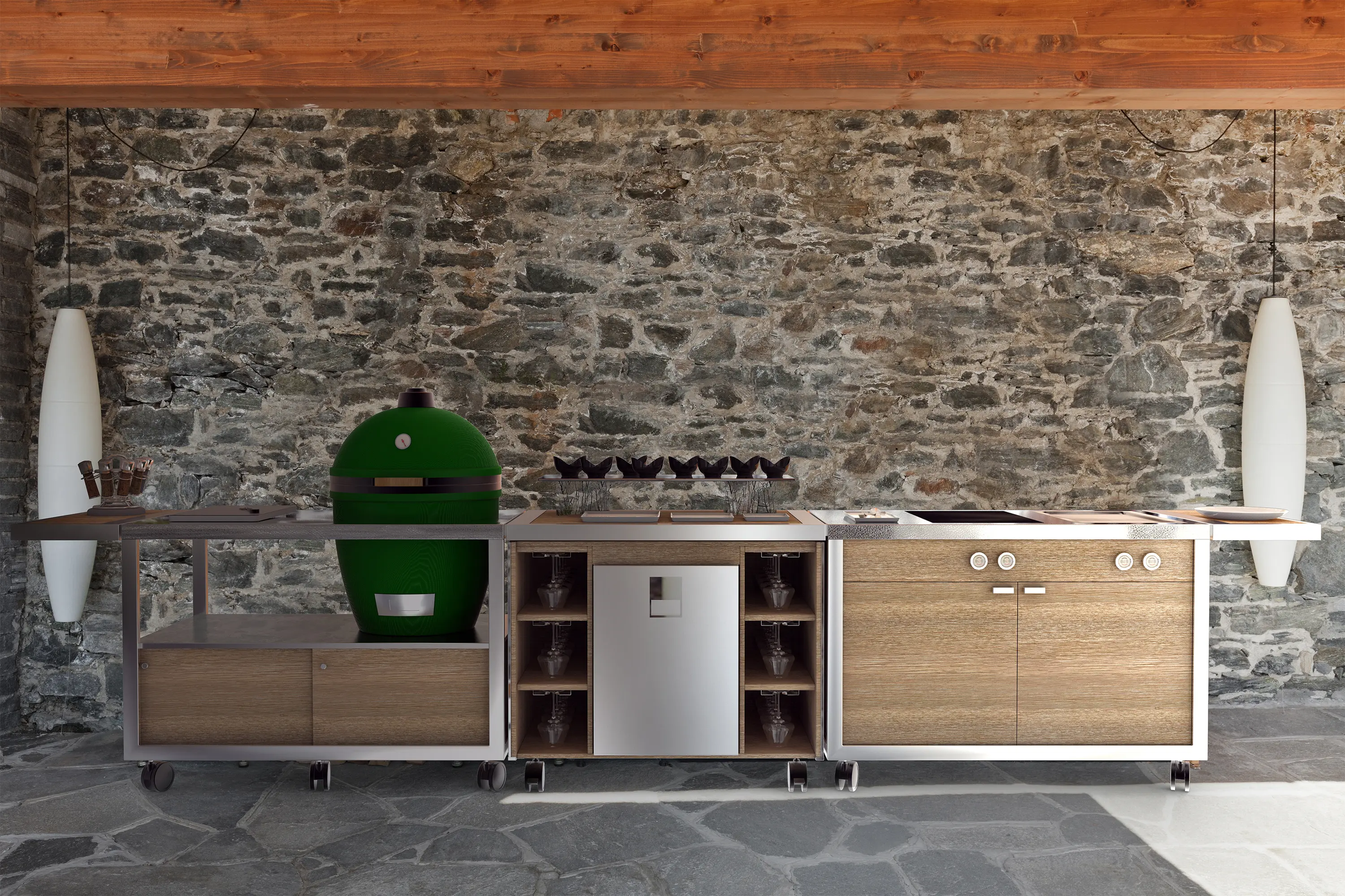 La Tavola - Green egg cart