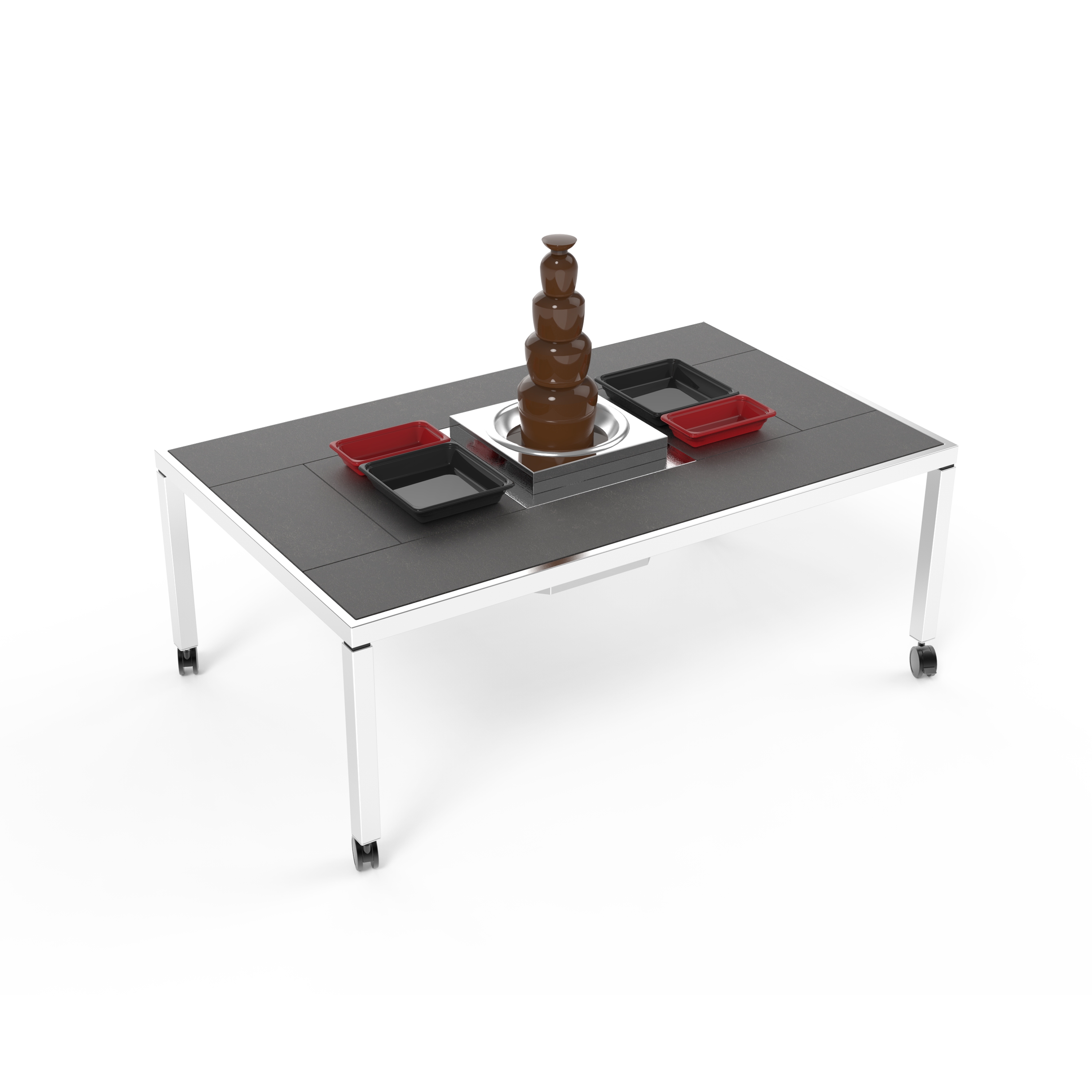 Dining table ‘St. Moritz‘ | Chocolate fountain