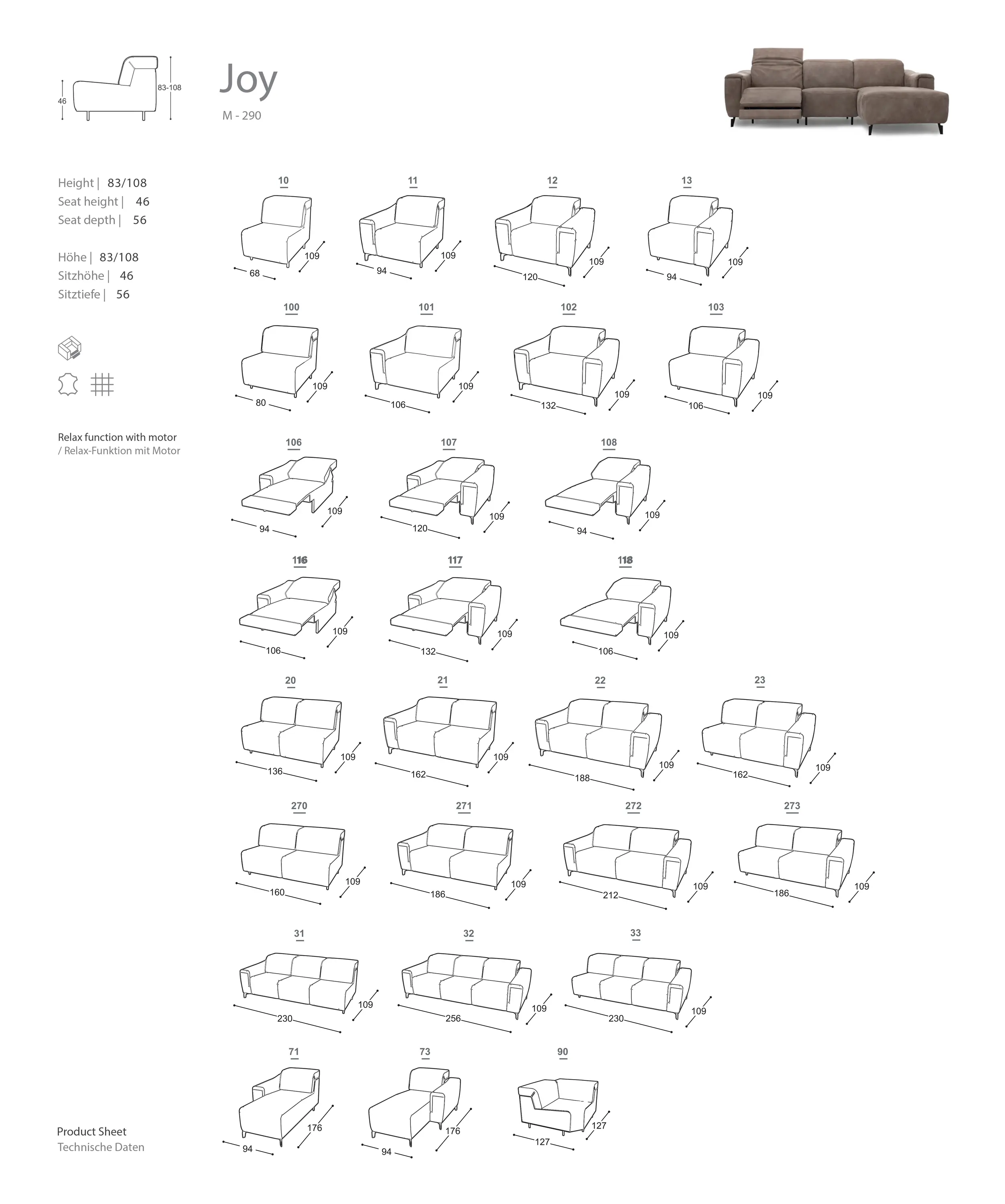 Extraform - Joy Relax Sofa