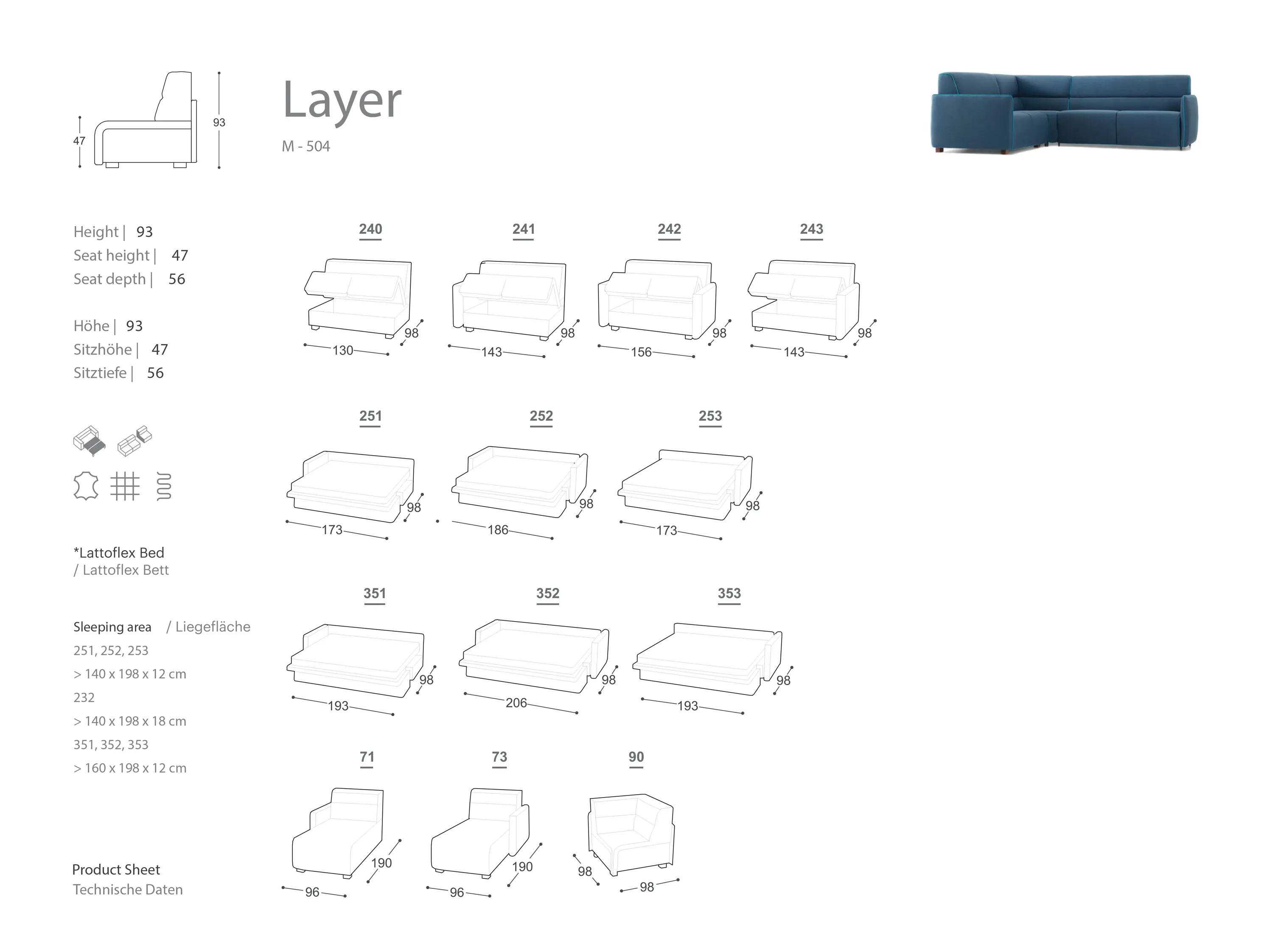 Extraform - Layer Sofa Bed