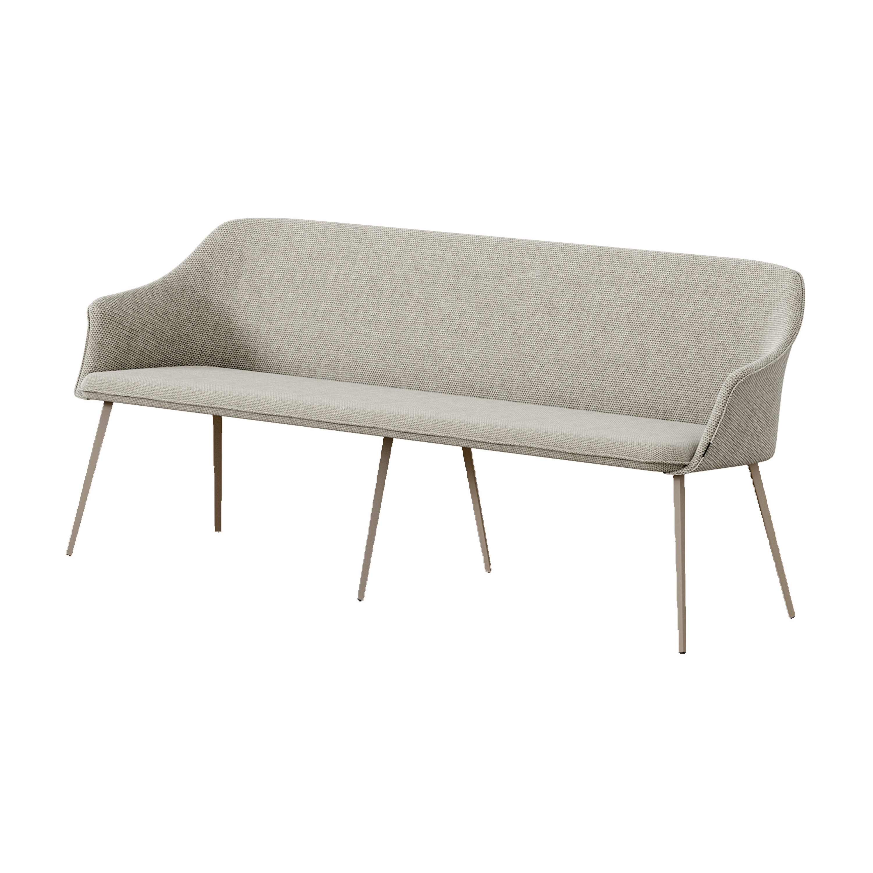 Kedua bench with backrest