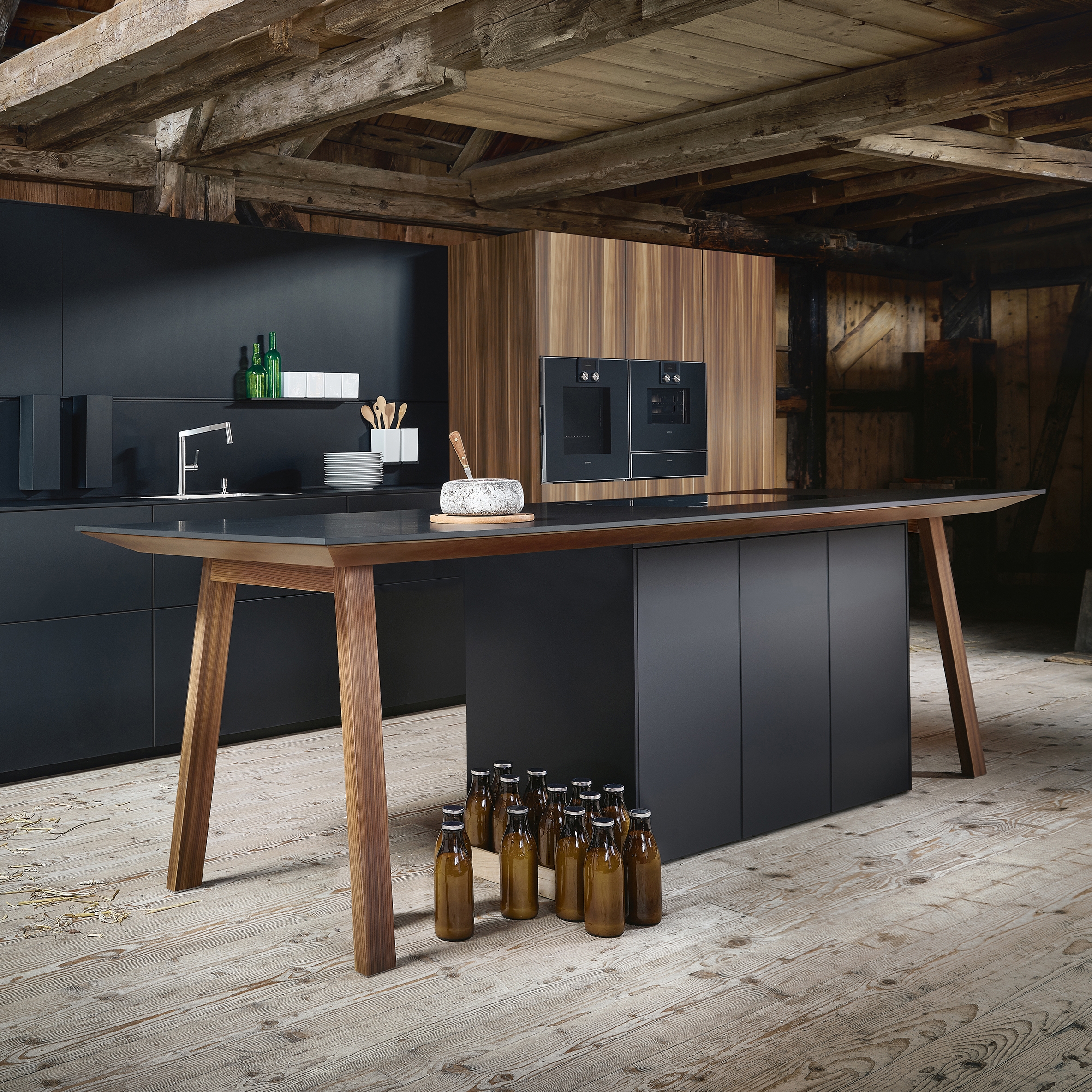 Vertoon produk next125 cooking table onyx black fine matt AFP van vervaardiger next125