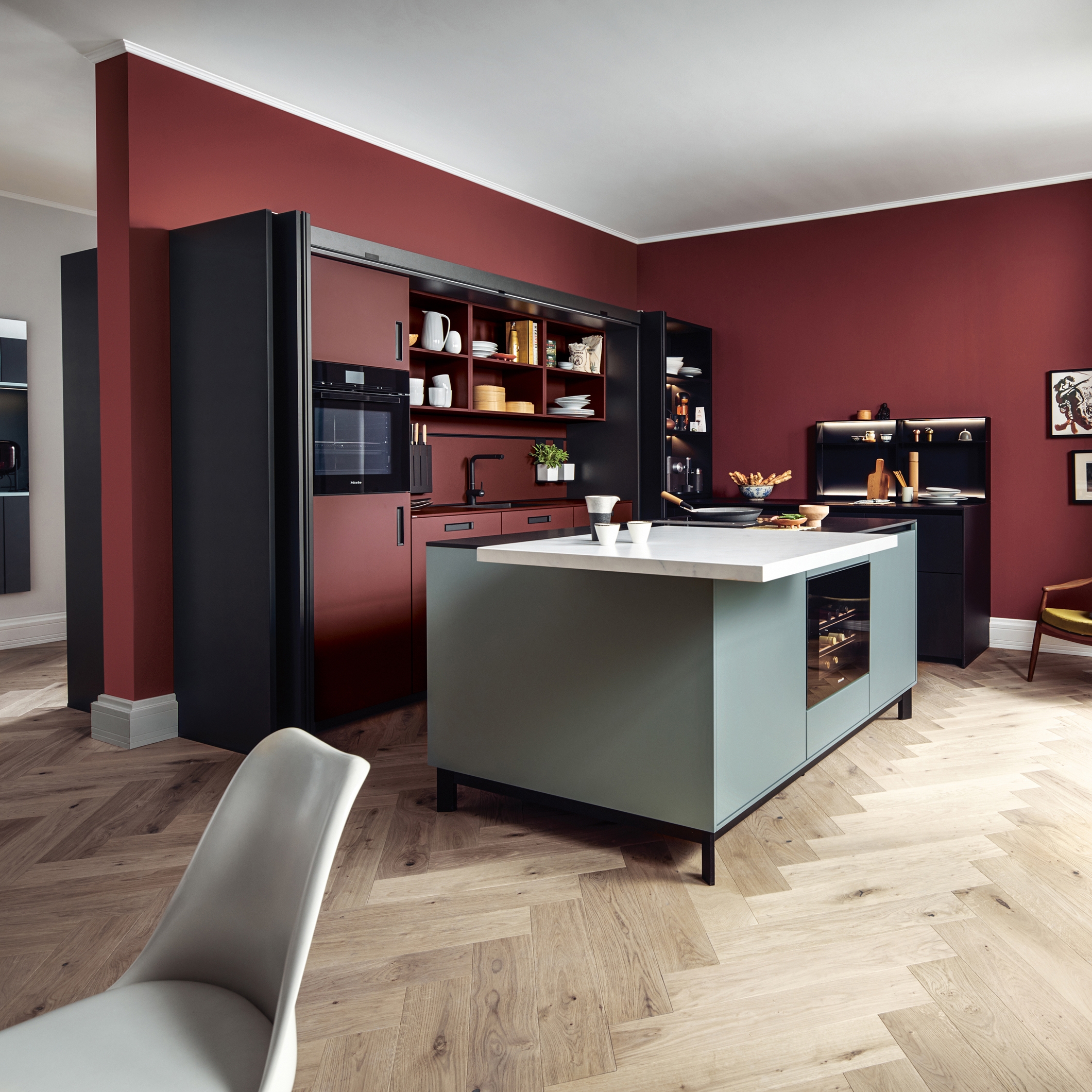 Display product NX 510 Onyx black matt velvet from manufacturer next125