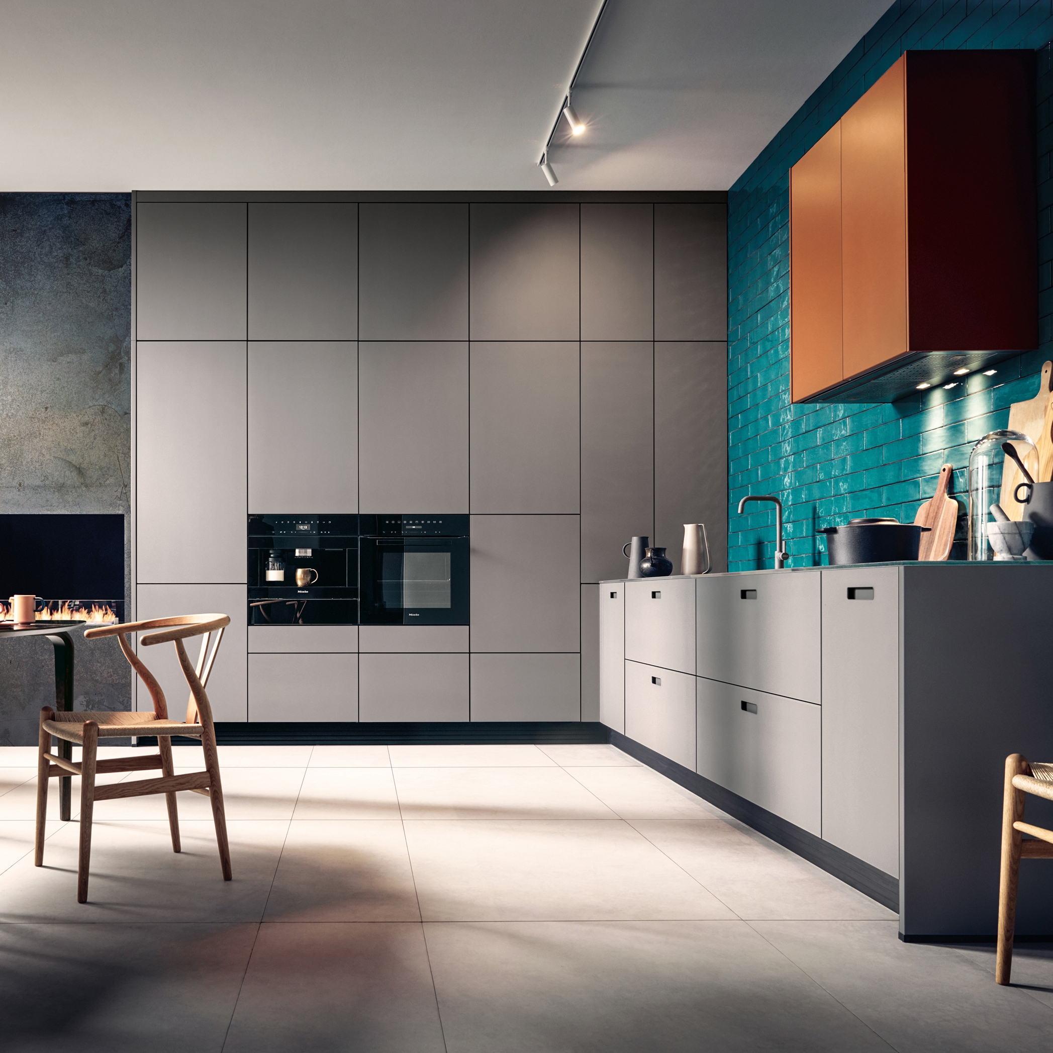 Display product NX 912 Glass matt agate grey from manufacturer next125