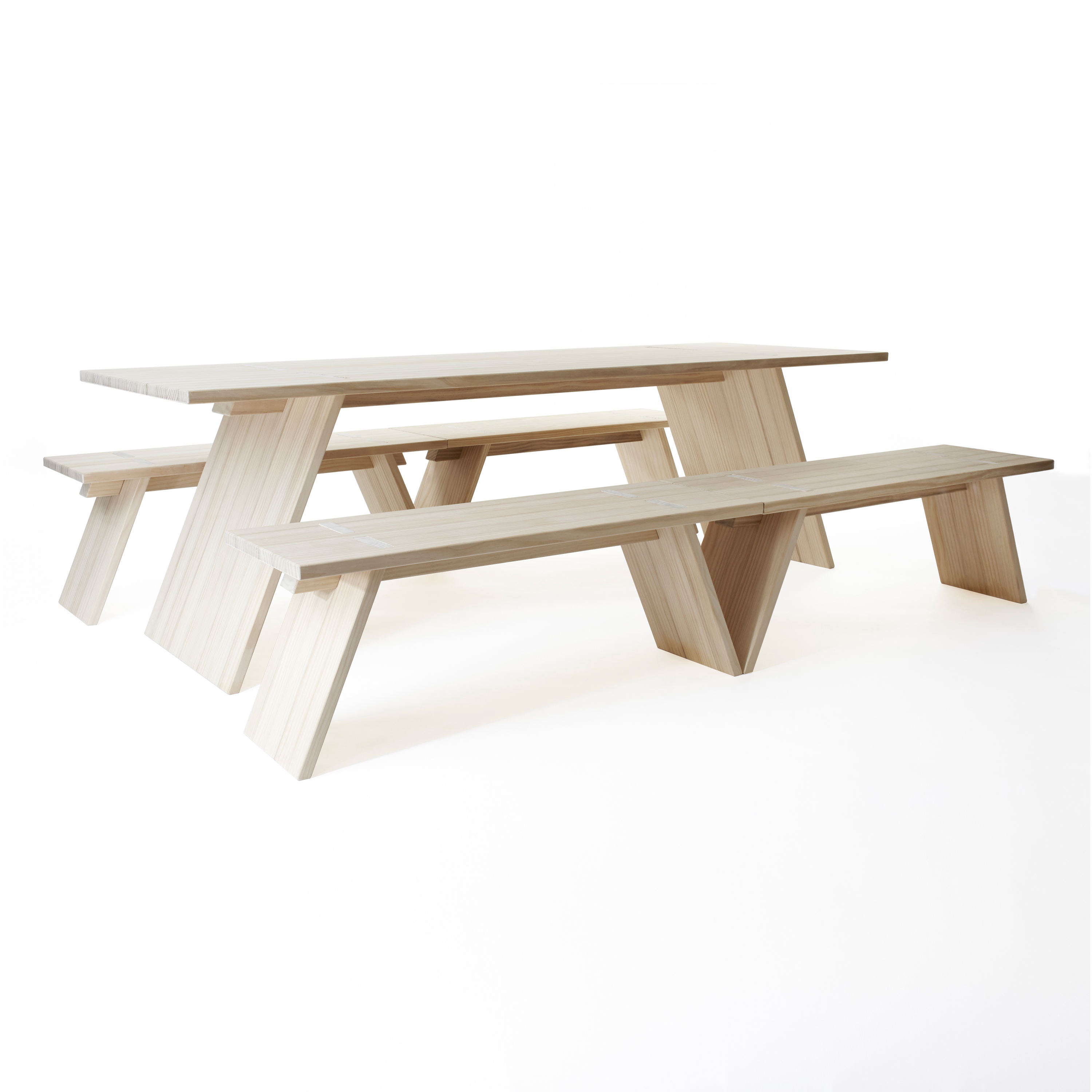 Mostra il prodotto Puzzle table 2400 | bench 1200 del produttore Shaping Objects Scandinavia