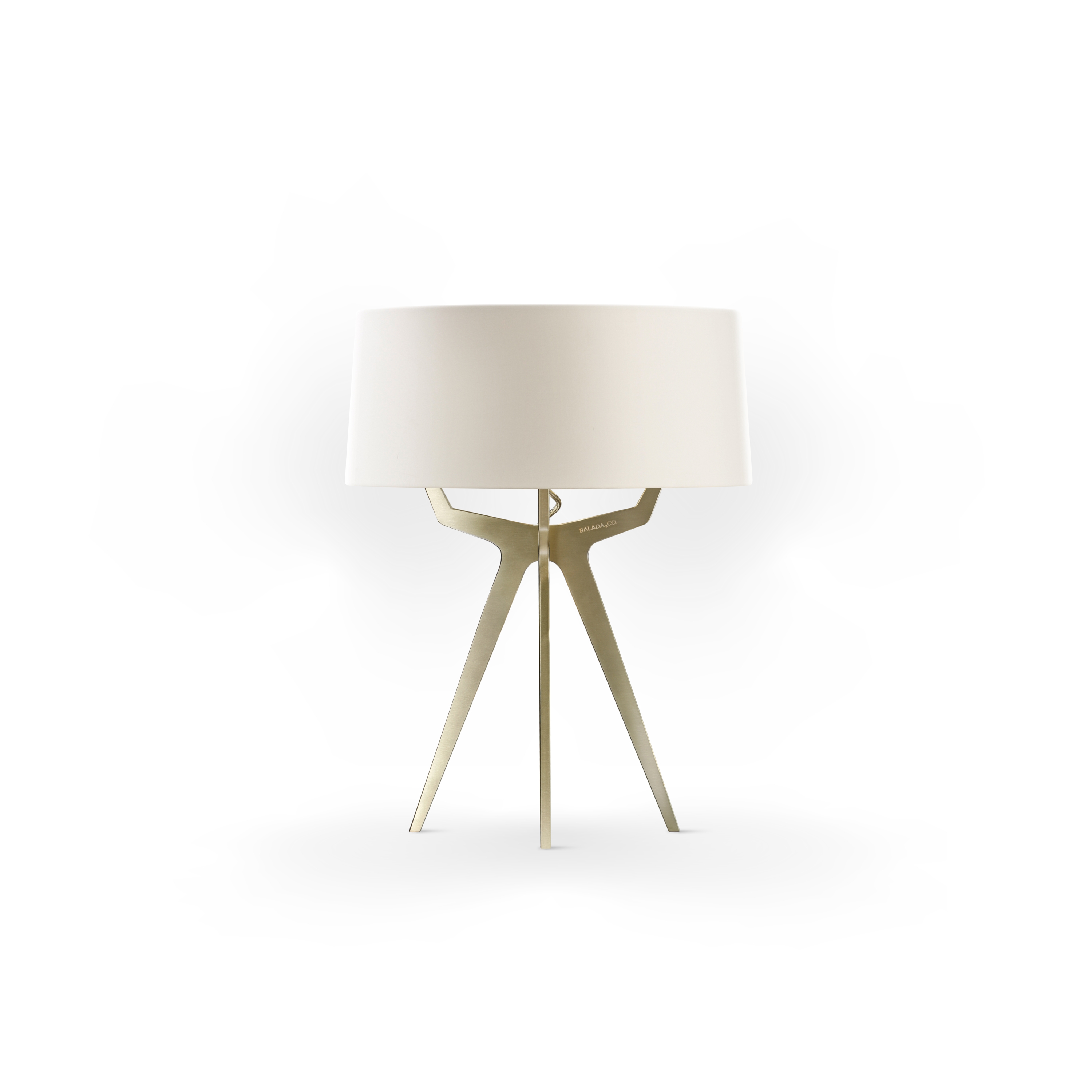 No. 35 Table Lamp Matt Collection - Off White - Brass