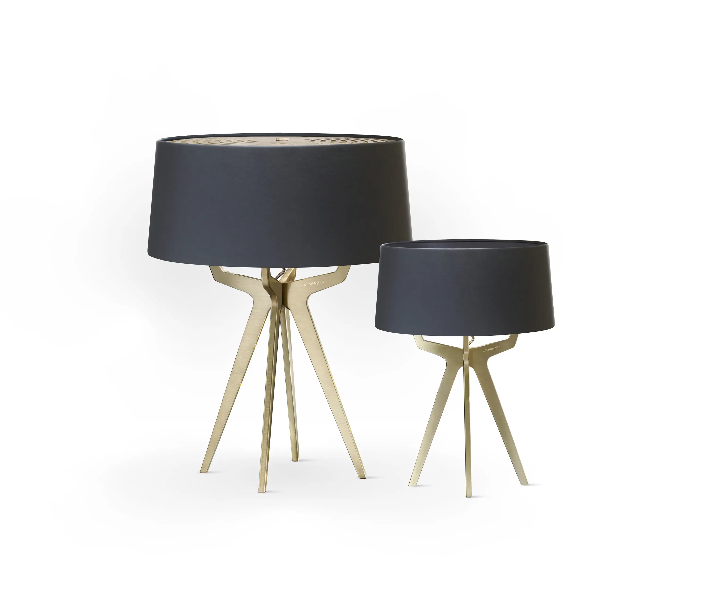 BALADA & CO. - No. 35 Table Lamp Matt Collection - Deep Black - Brass