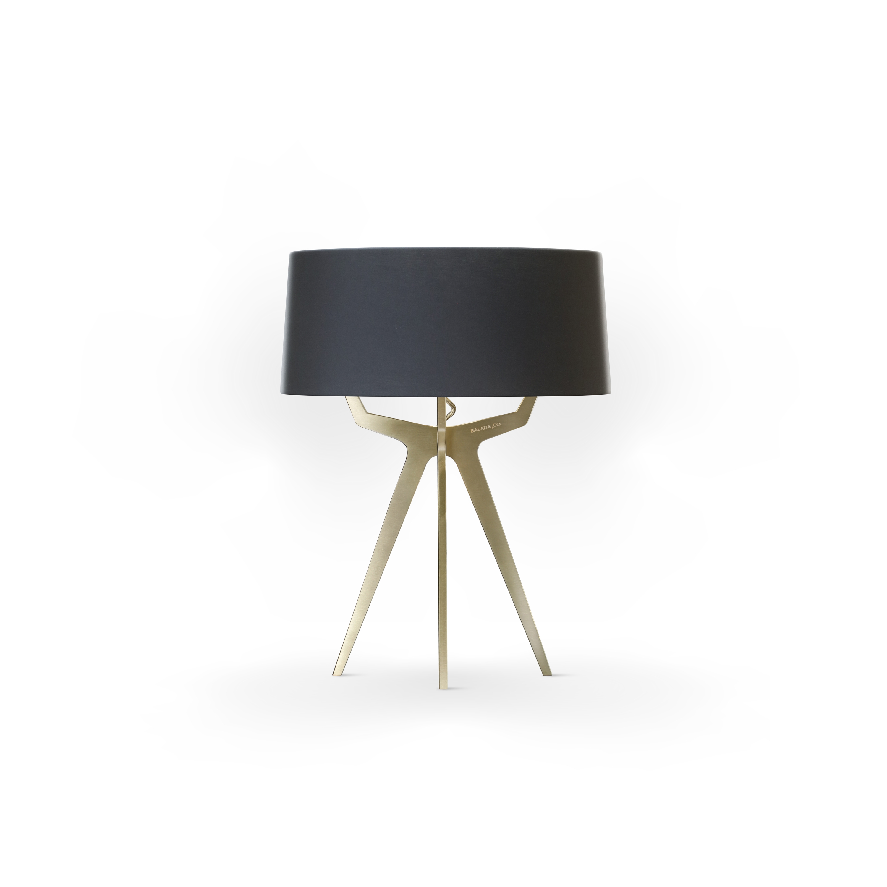 No. 35 Table Lamp Matt Collection - Deep Black - Brass
