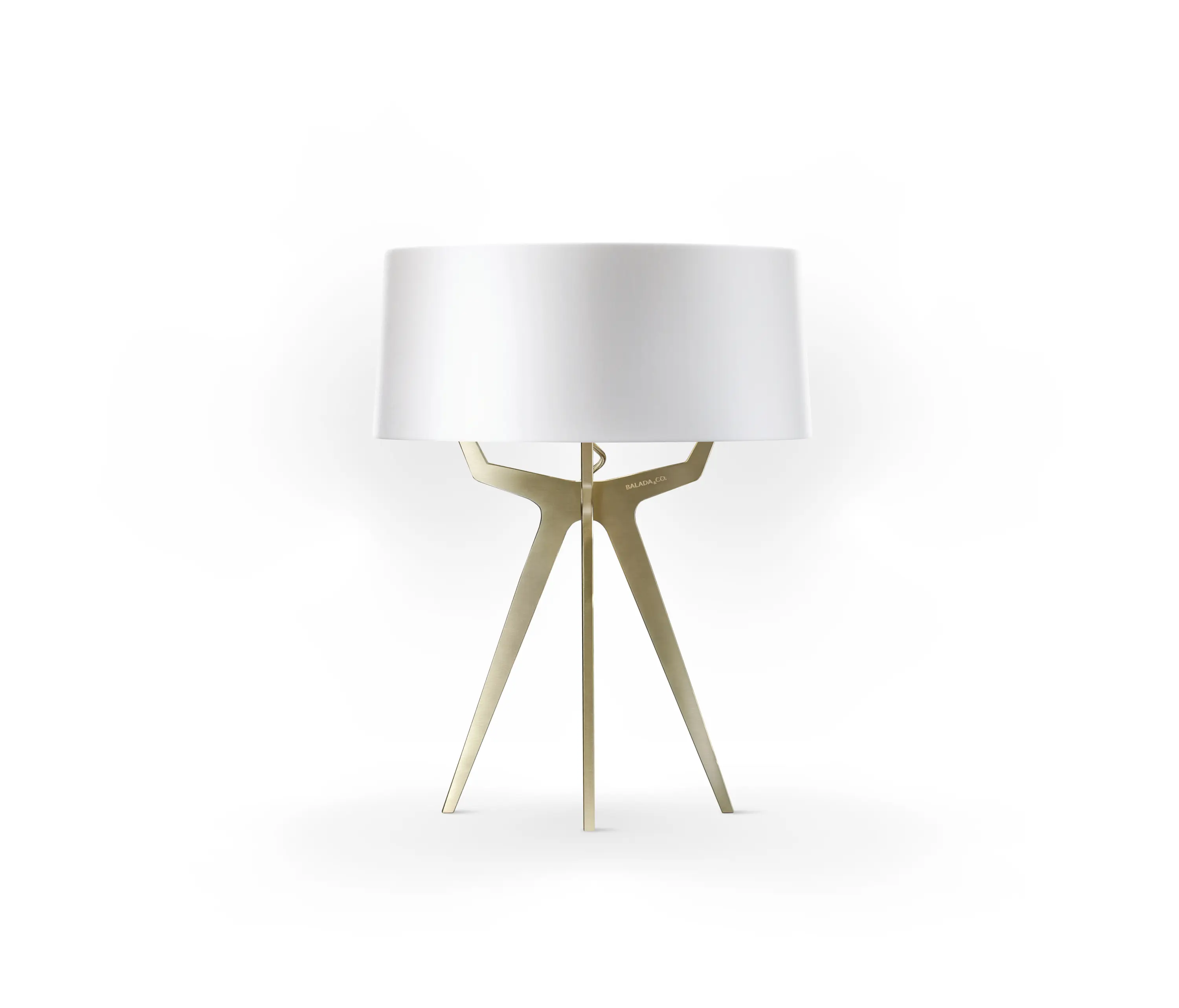 BALADA & CO. - No. 35 Table Lamp Shiny-Matt Collection - Shiny White - Brass