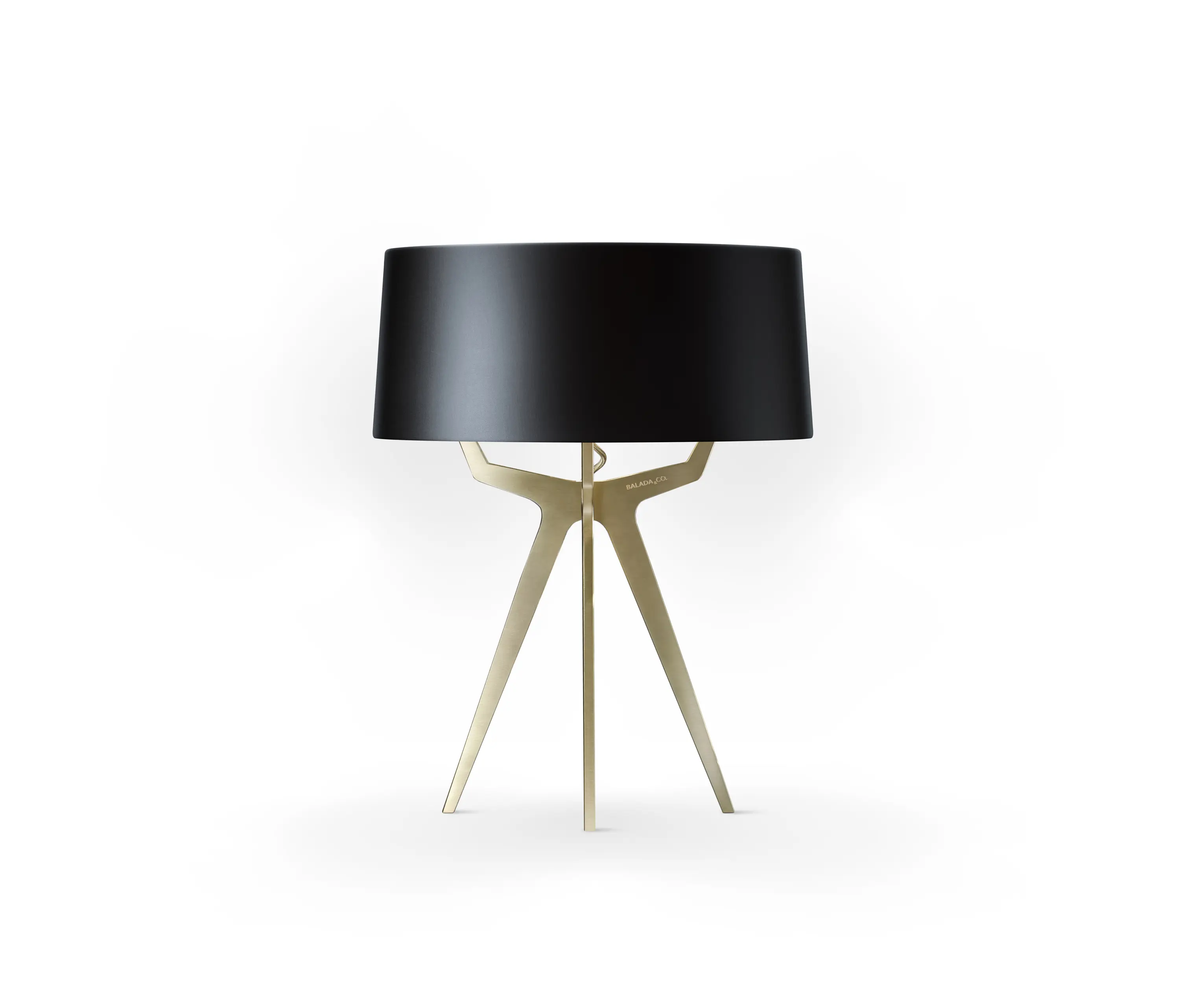 BALADA & CO. - No. 35 Table Lamp Shiny-Matt Collection - Shiny Black - Brass
