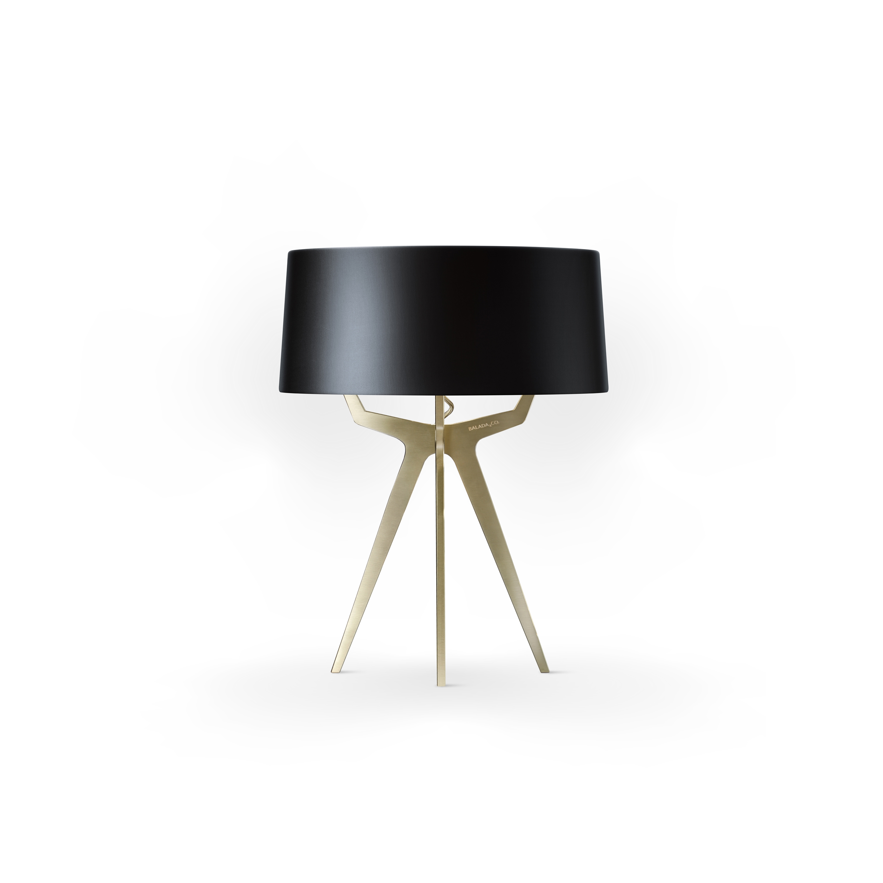 No. 35 Table Lamp Shiny-Matt Collection - Shiny Black - Brass