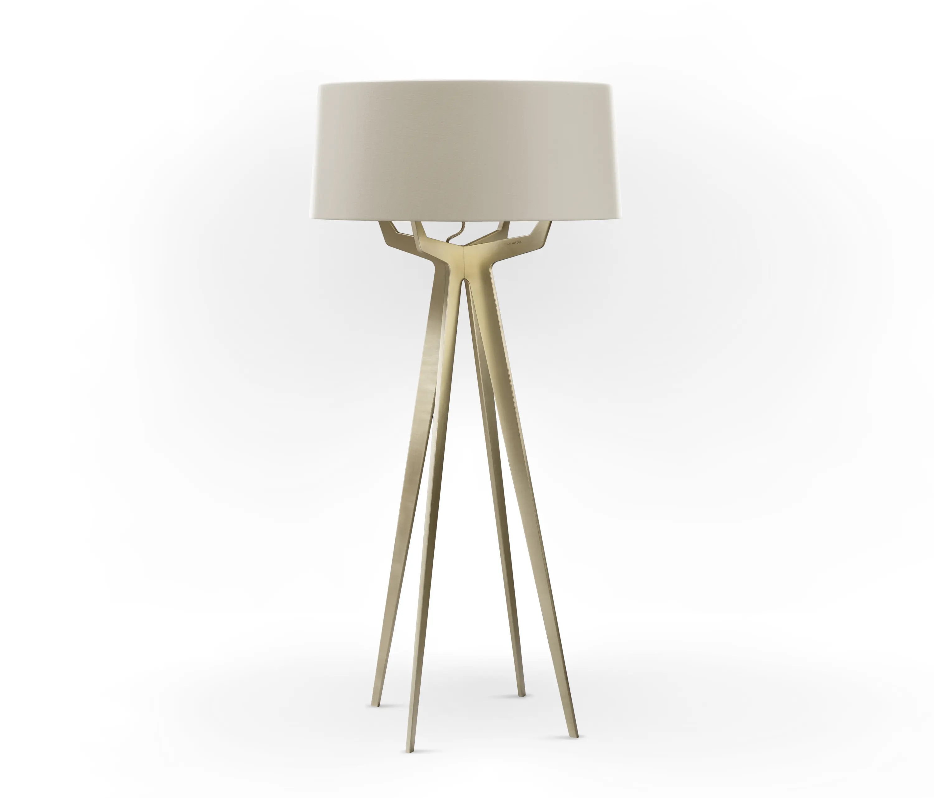 BALADA & CO. - No. 35 Floor Lamp Matt Collection - Light Taupe - Brass