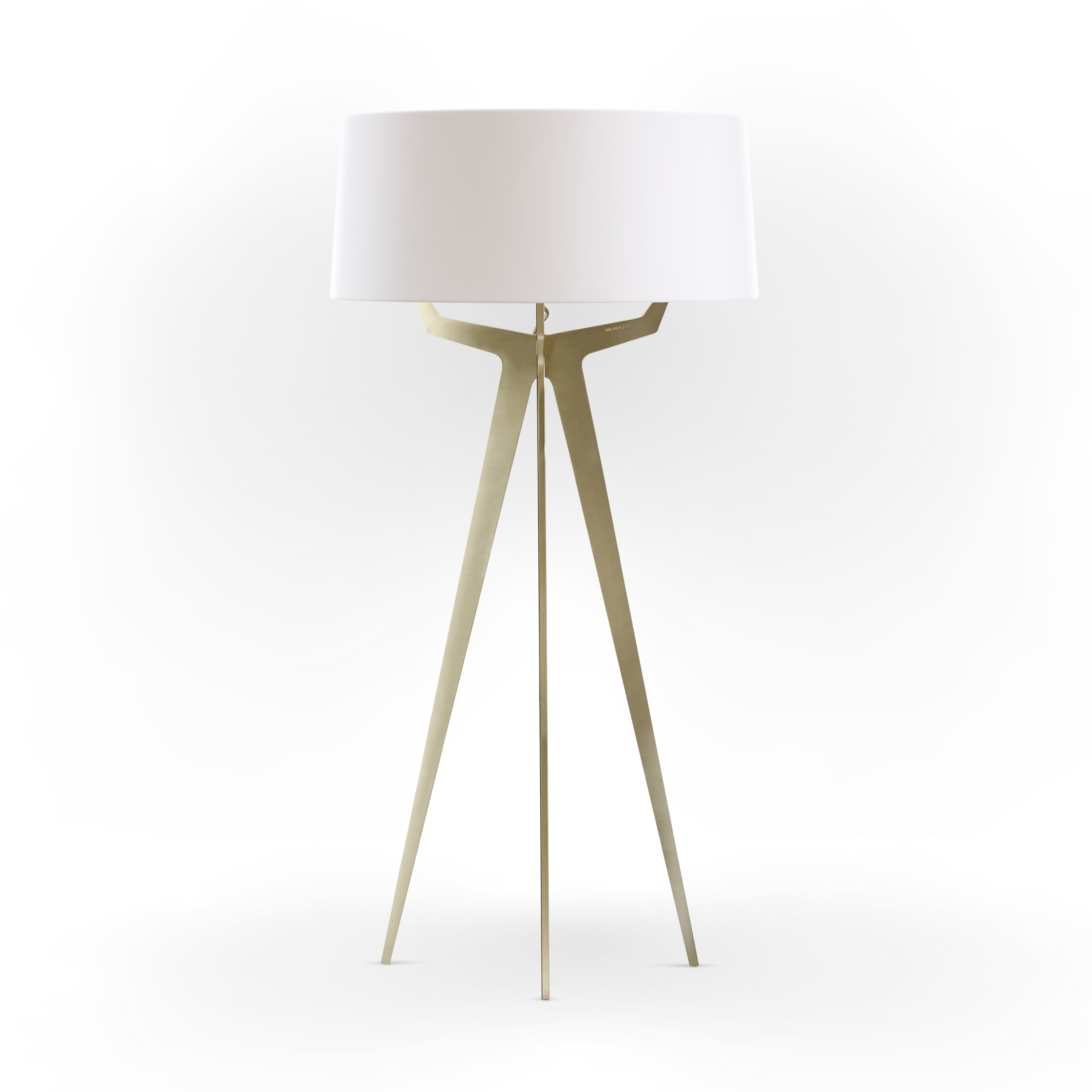 No. 35 Floor Lamp Matt Collection - Soft White - Brass