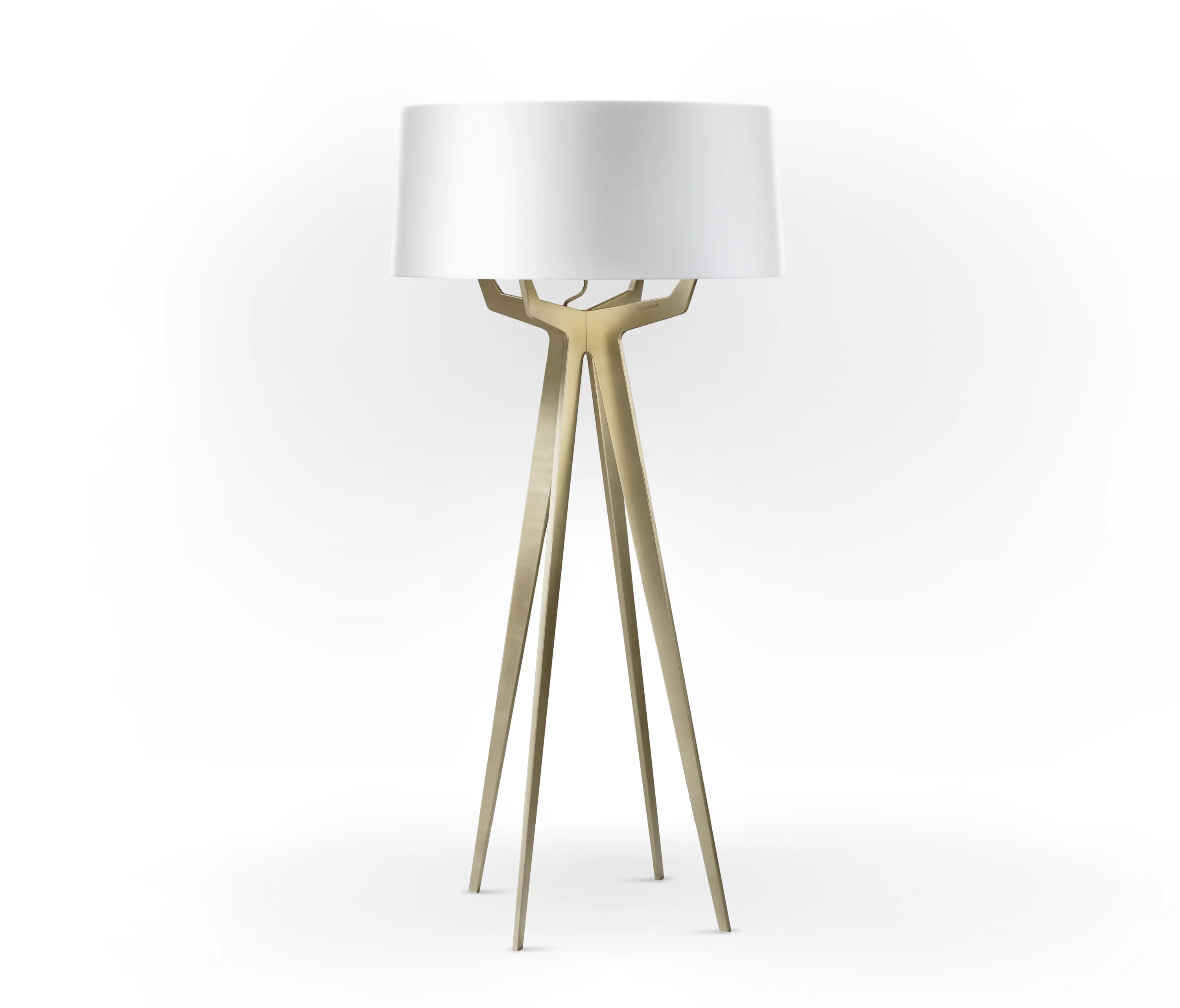 BALADA & CO. - No. 35 Floor Lamp Shiny-Matt Collection - Shiny White - Brass