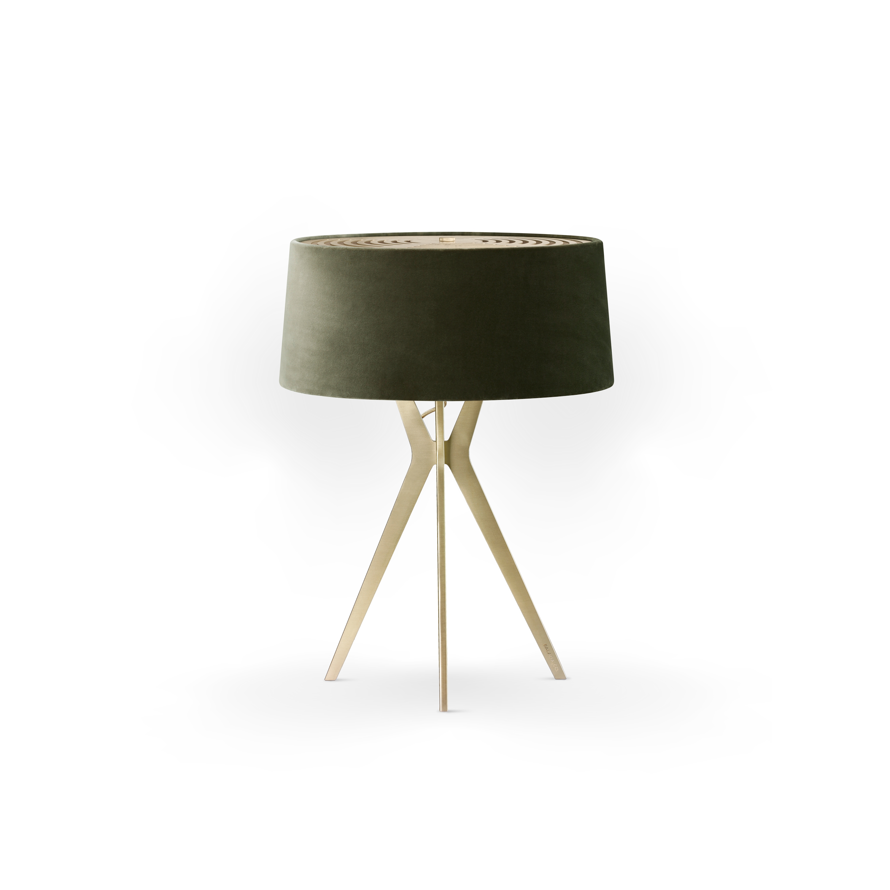 No. 43 Table Lamp Velvet Collection - Mousse - Brass