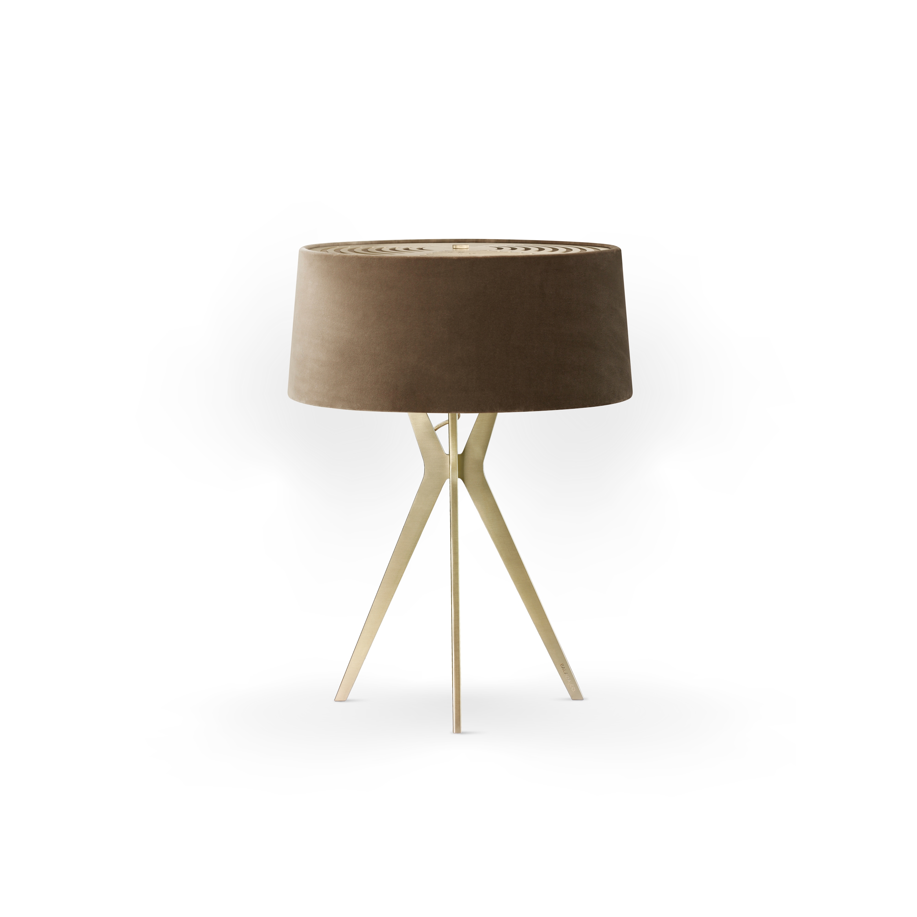 No. 43 Table Lamp Velvet Collection - Dune - Brass