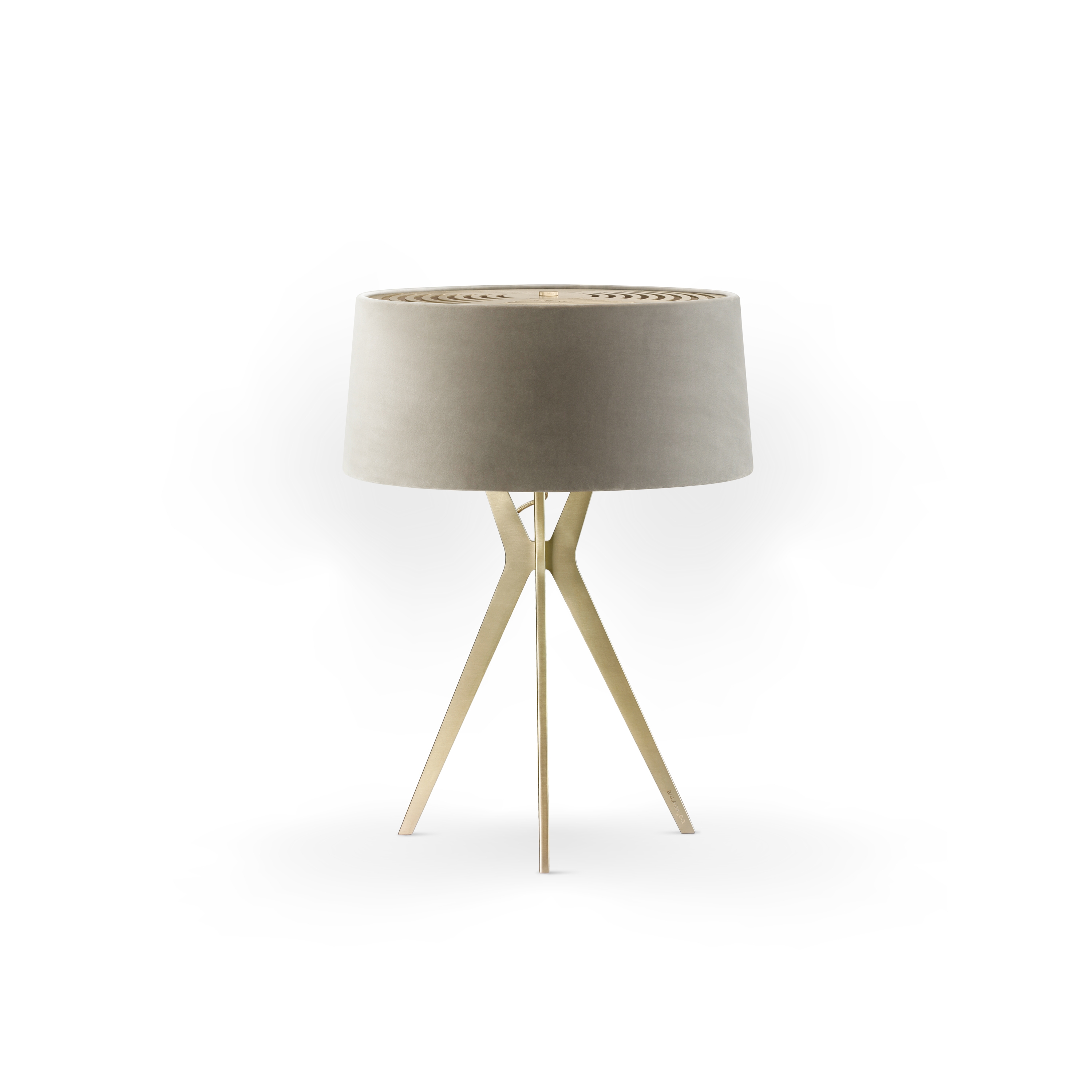 No. 43 Table Lamp Velvet Collection - Beige - Brass