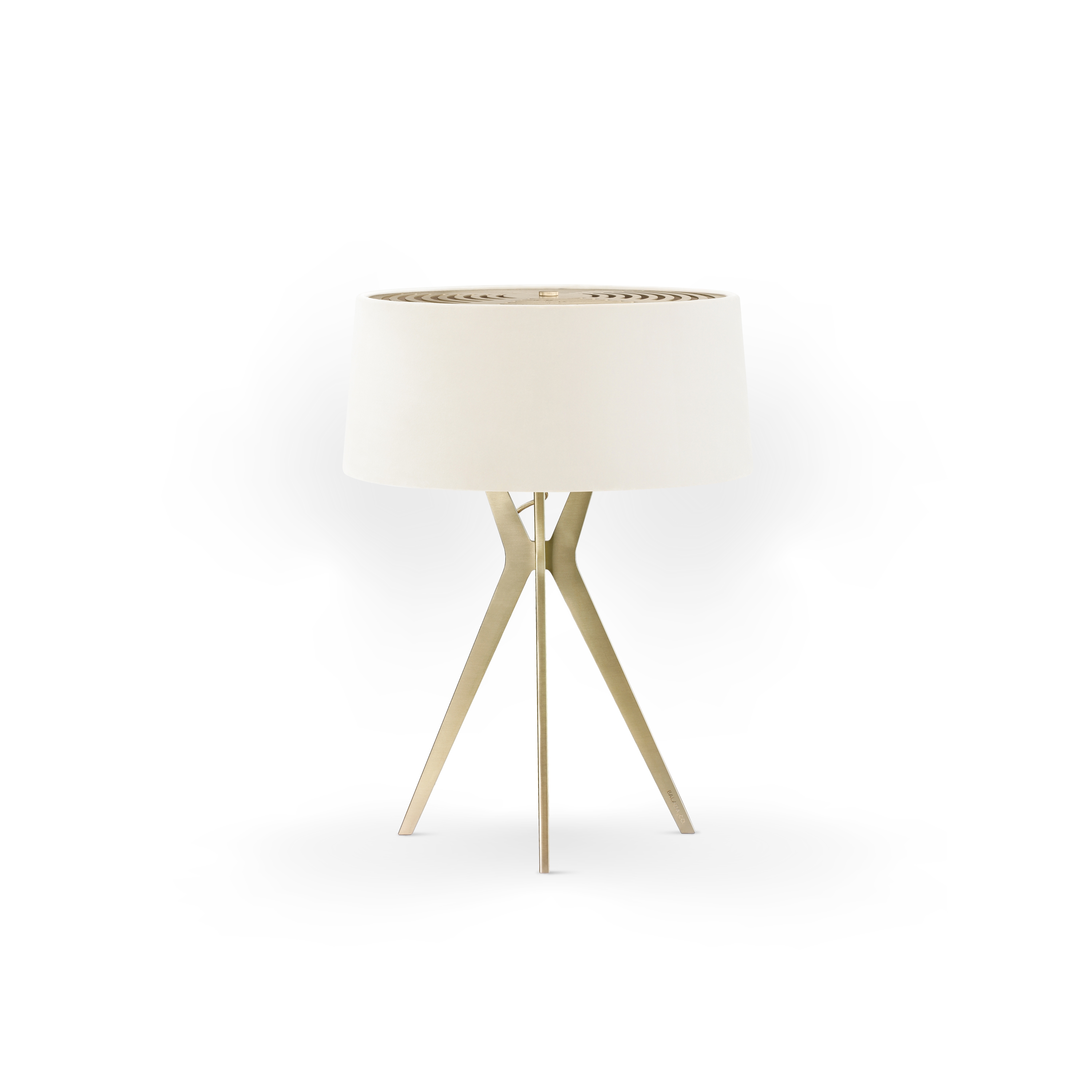 No. 43 Table Lamp Velvet Collection - Magnolia - Brass