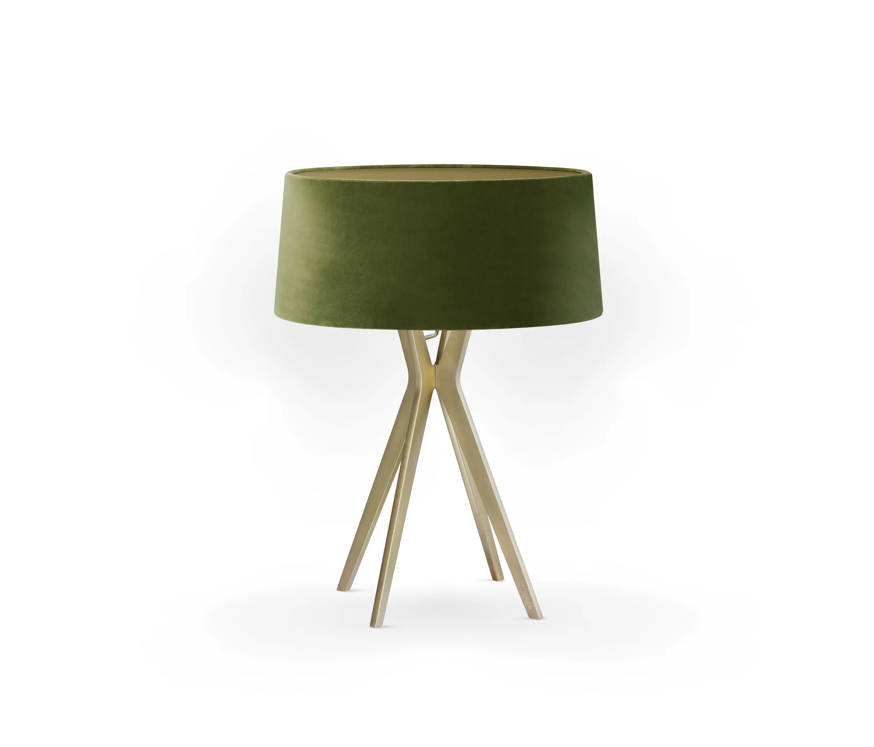BALADA & CO. - No. 43 Table Lamp Velvet Collection - Olive - Brass