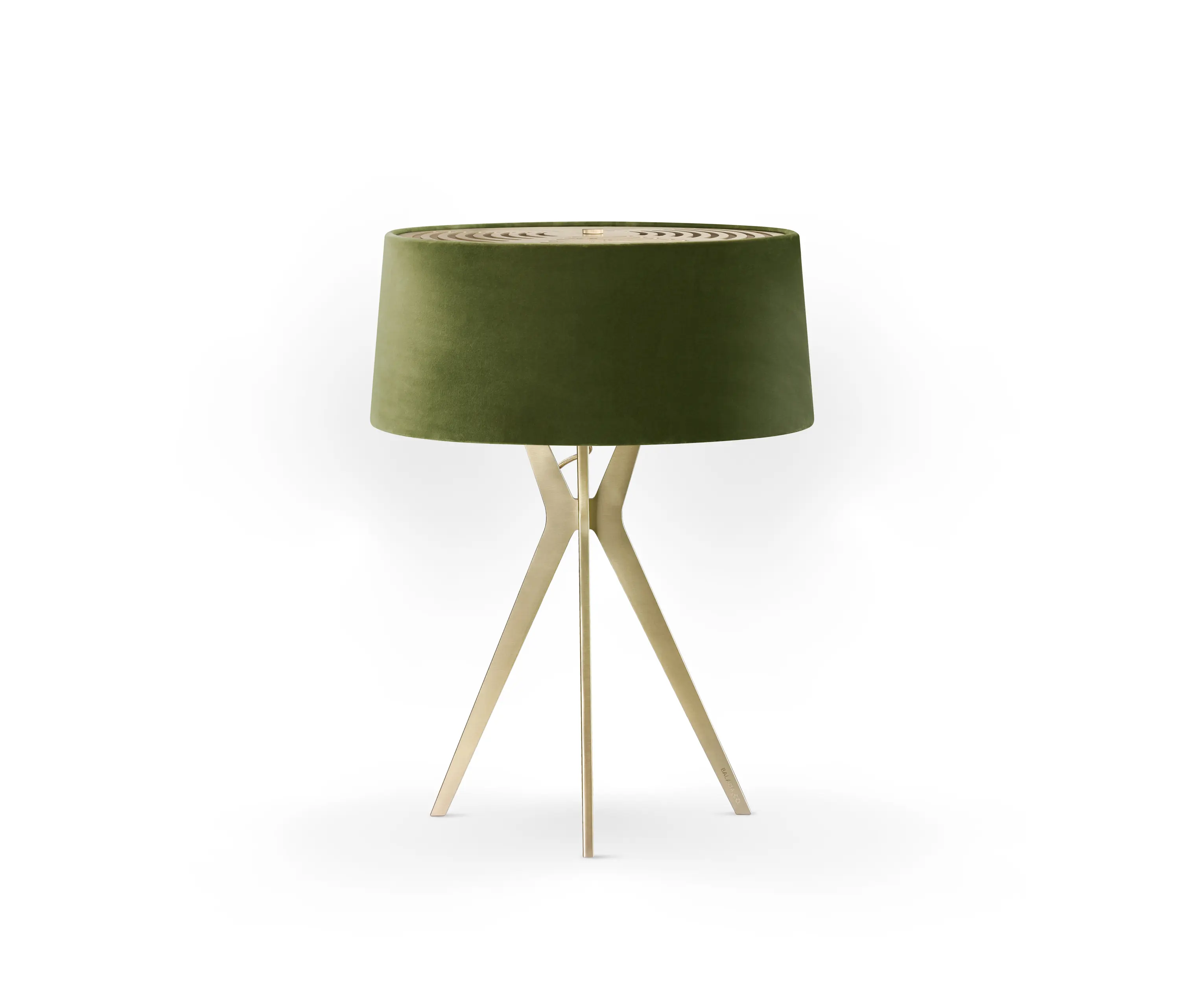 BALADA & CO. - No. 43 Table Lamp Velvet Collection - Olive - Brass