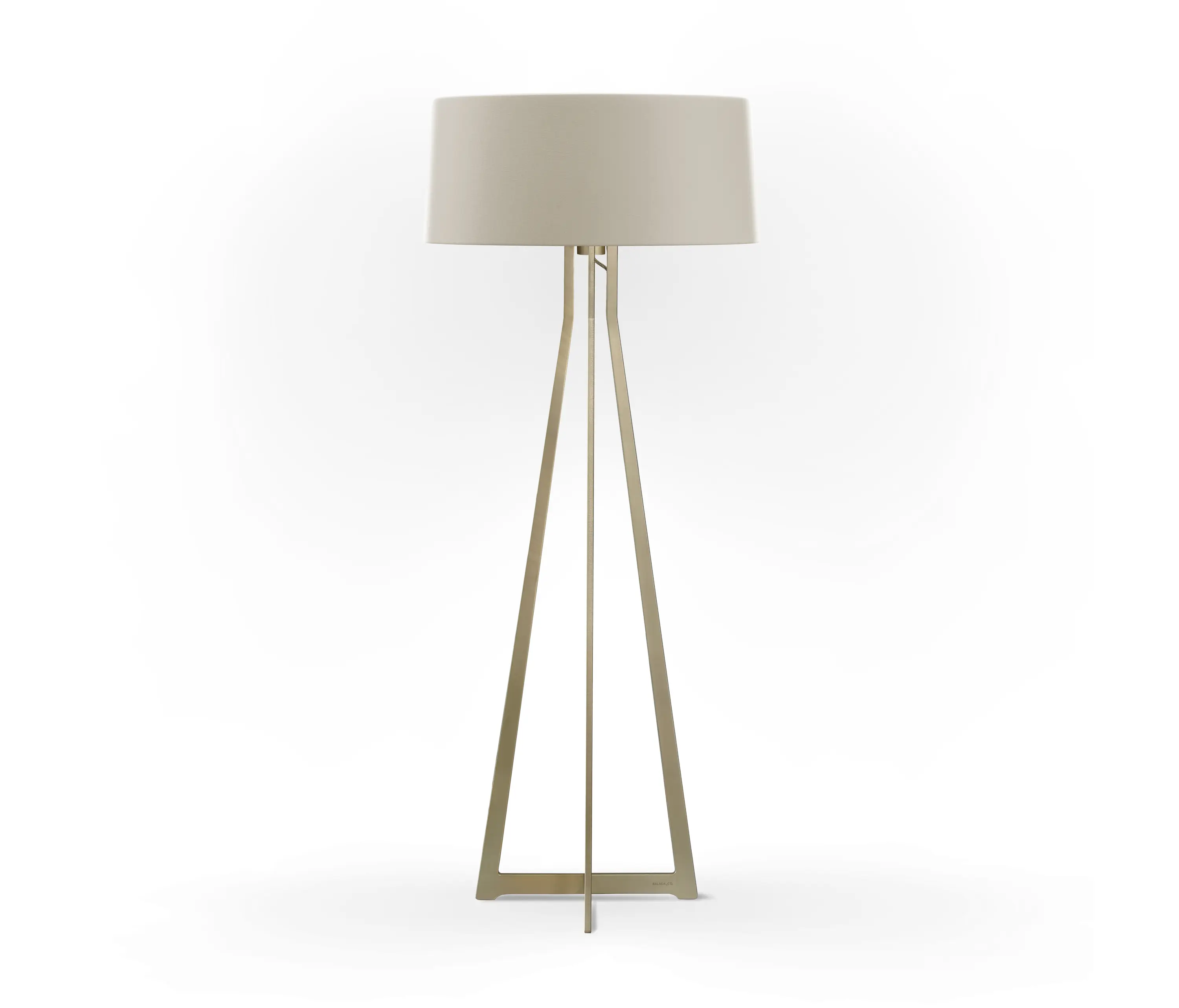 BALADA & CO. - No. 47 Floor Lamp Matt Collection - Light Taupe - Brass