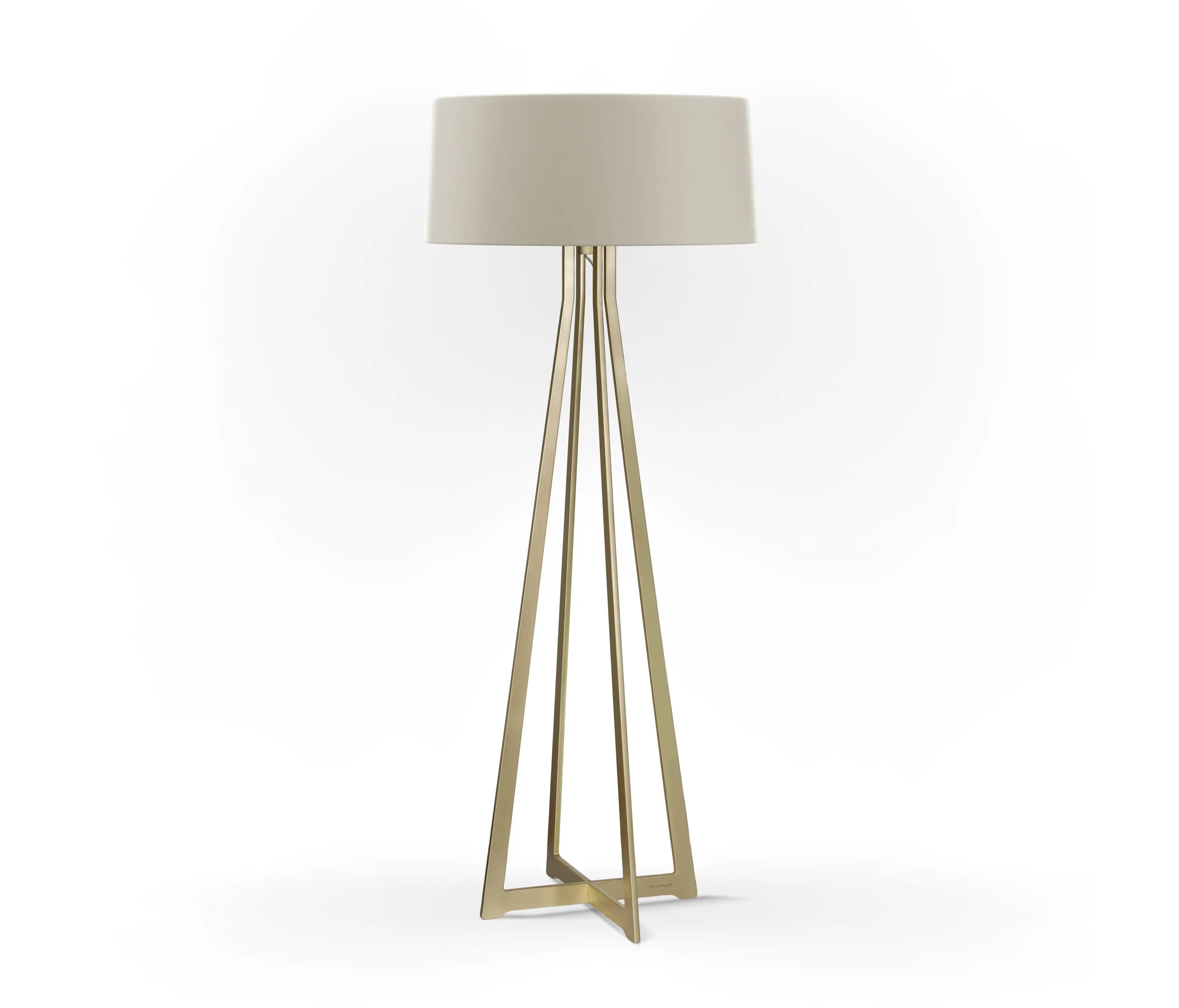 BALADA & CO. - No. 47 Floor Lamp Matt Collection - Light Taupe - Brass