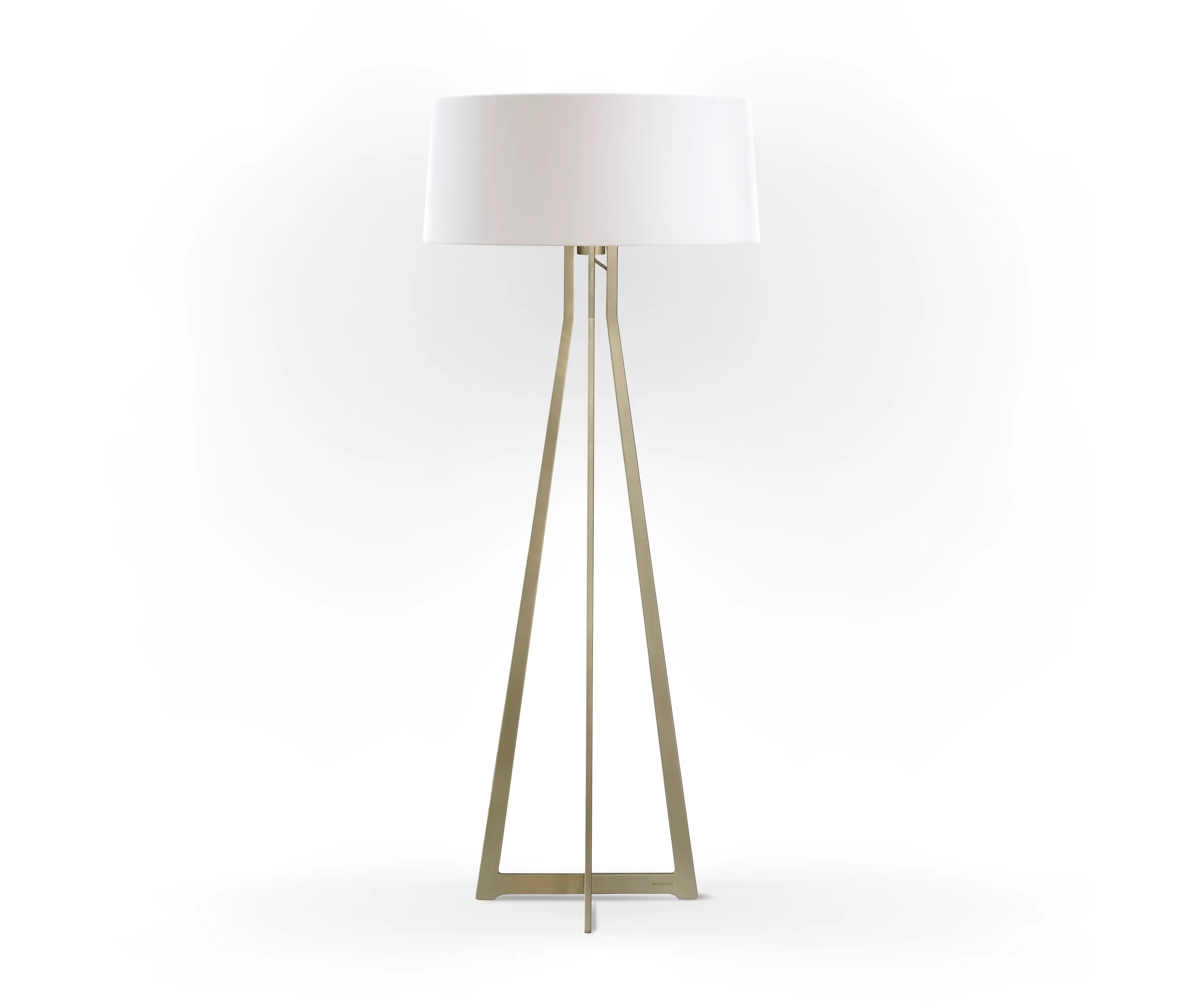 BALADA & CO. - No. 47 Floor Lamp Matt Collection - Soft White - Brass