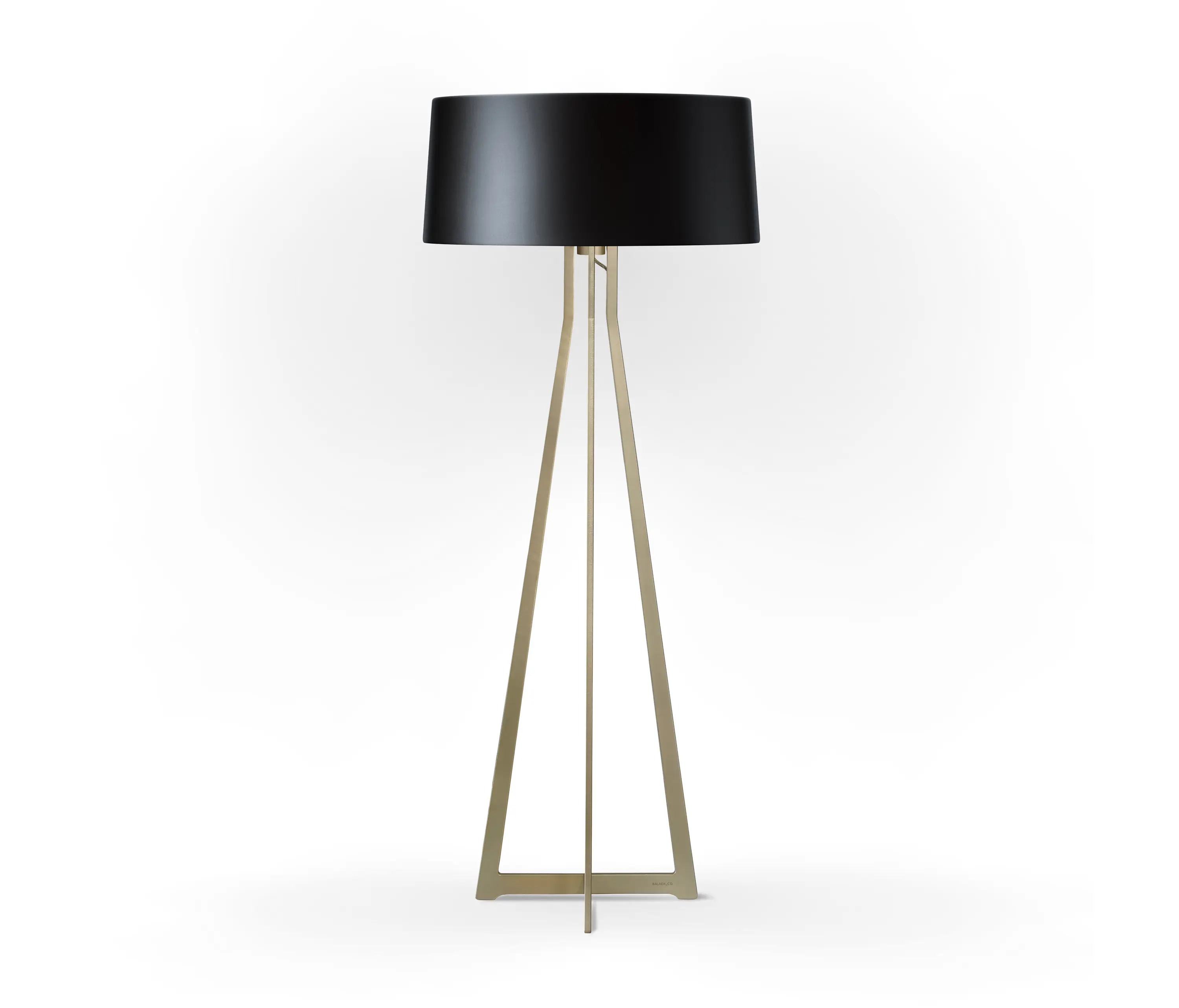 BALADA & CO. - No. 47 Floor Lamp Shiny Matt- Shiny-Black - Brass