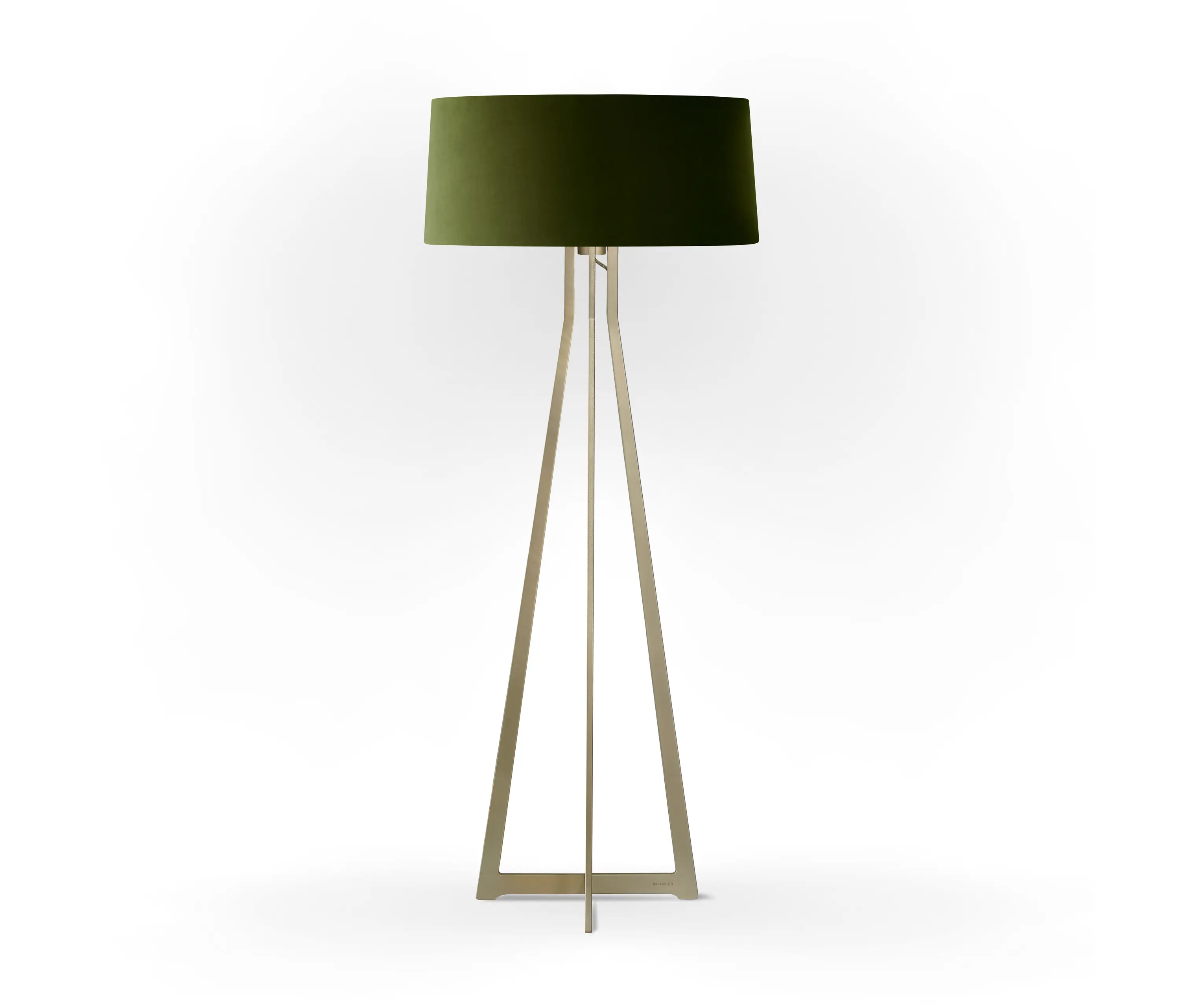 BALADA & CO. - No. 47 Floor Lamp Velvet Collection - Olive - Brass