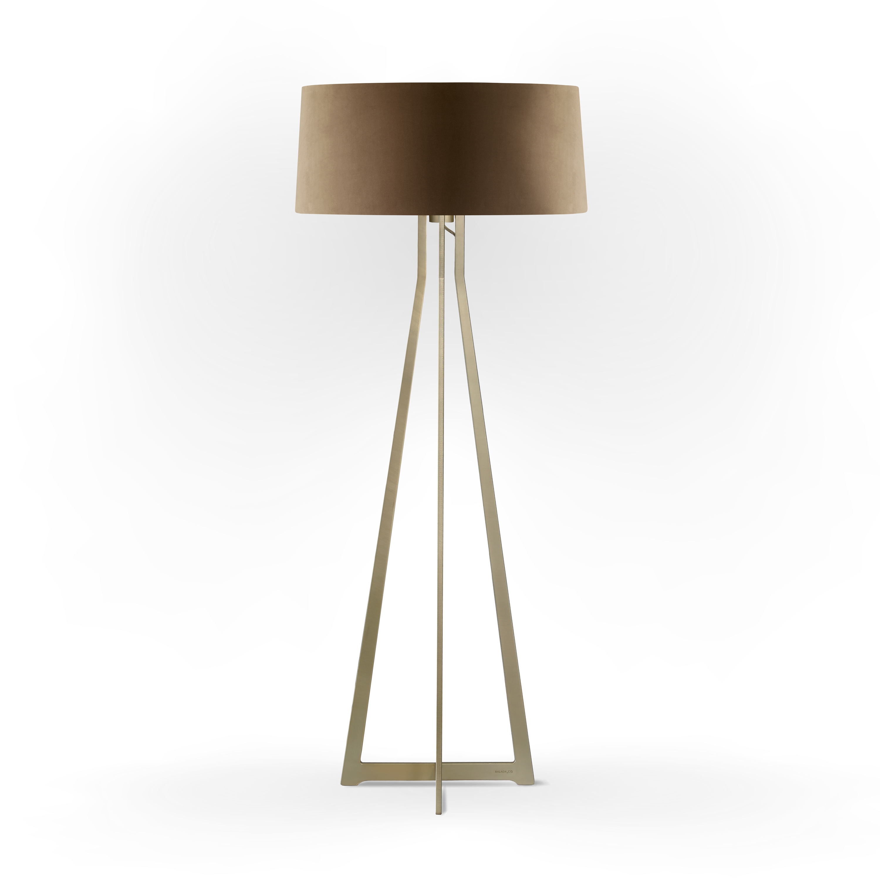 No. 47 Floor Lamp Velvet Collection - Dune - Brass