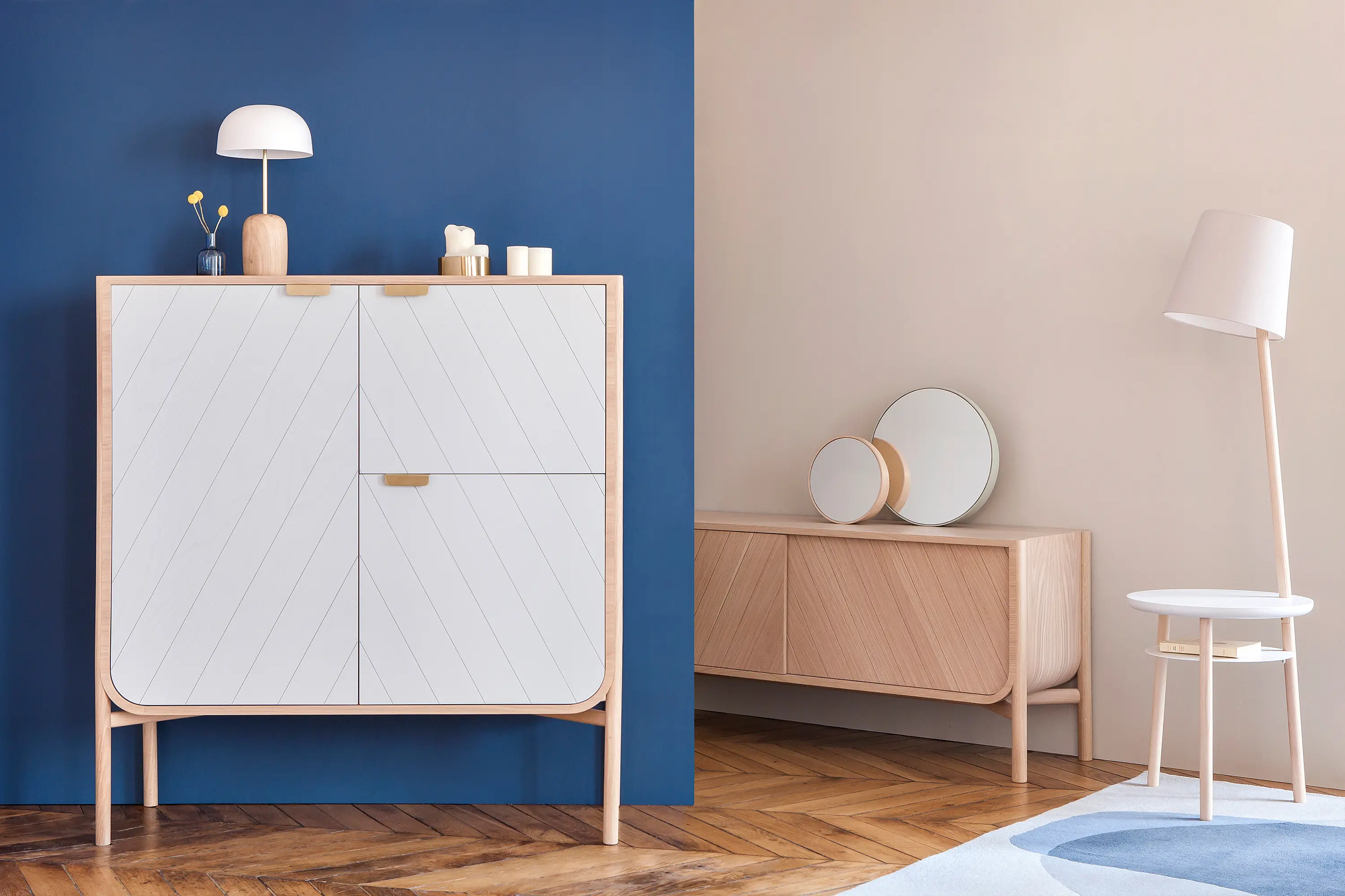 Hartô - Table lamp Josette, water blue