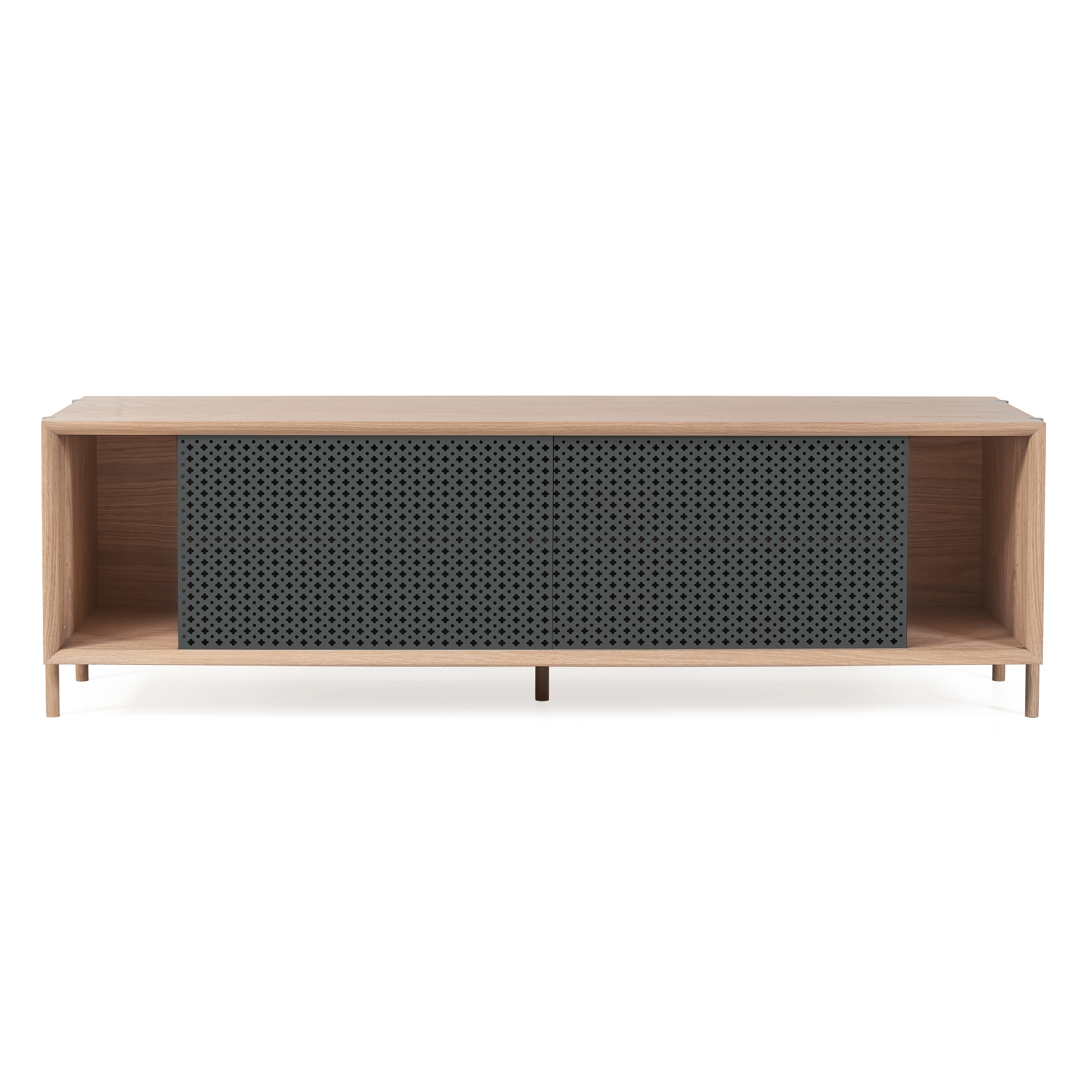 Gabin | sideboard 162cm without drawers, slate grey