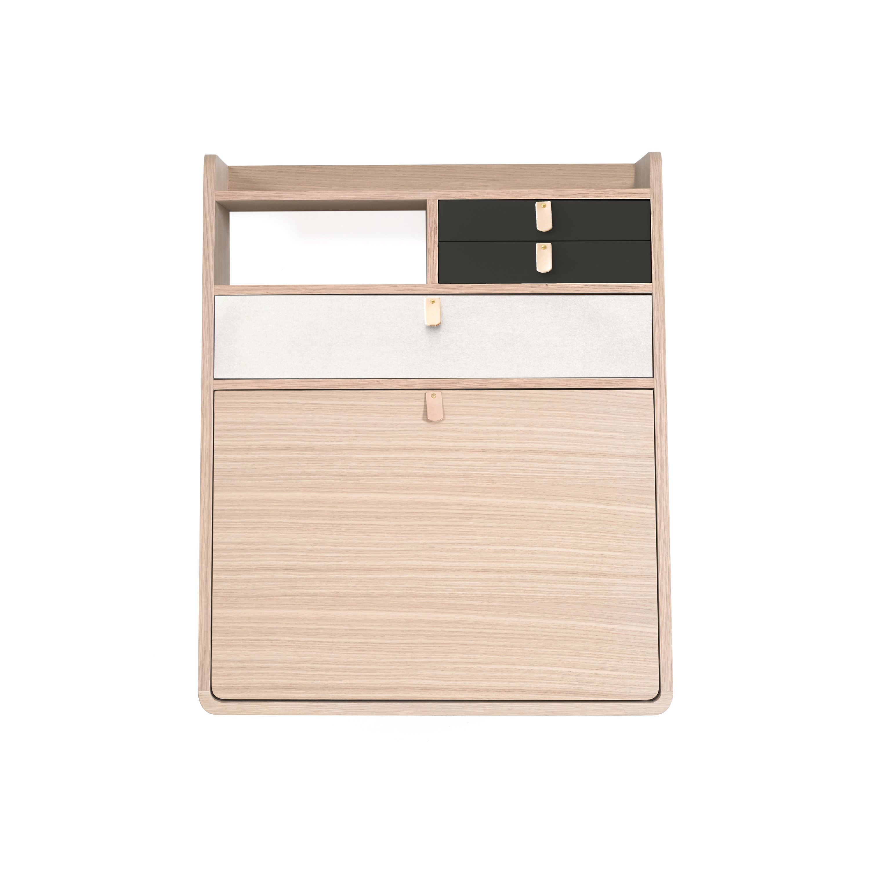Gaston | Wall secretary desk oak 60cm