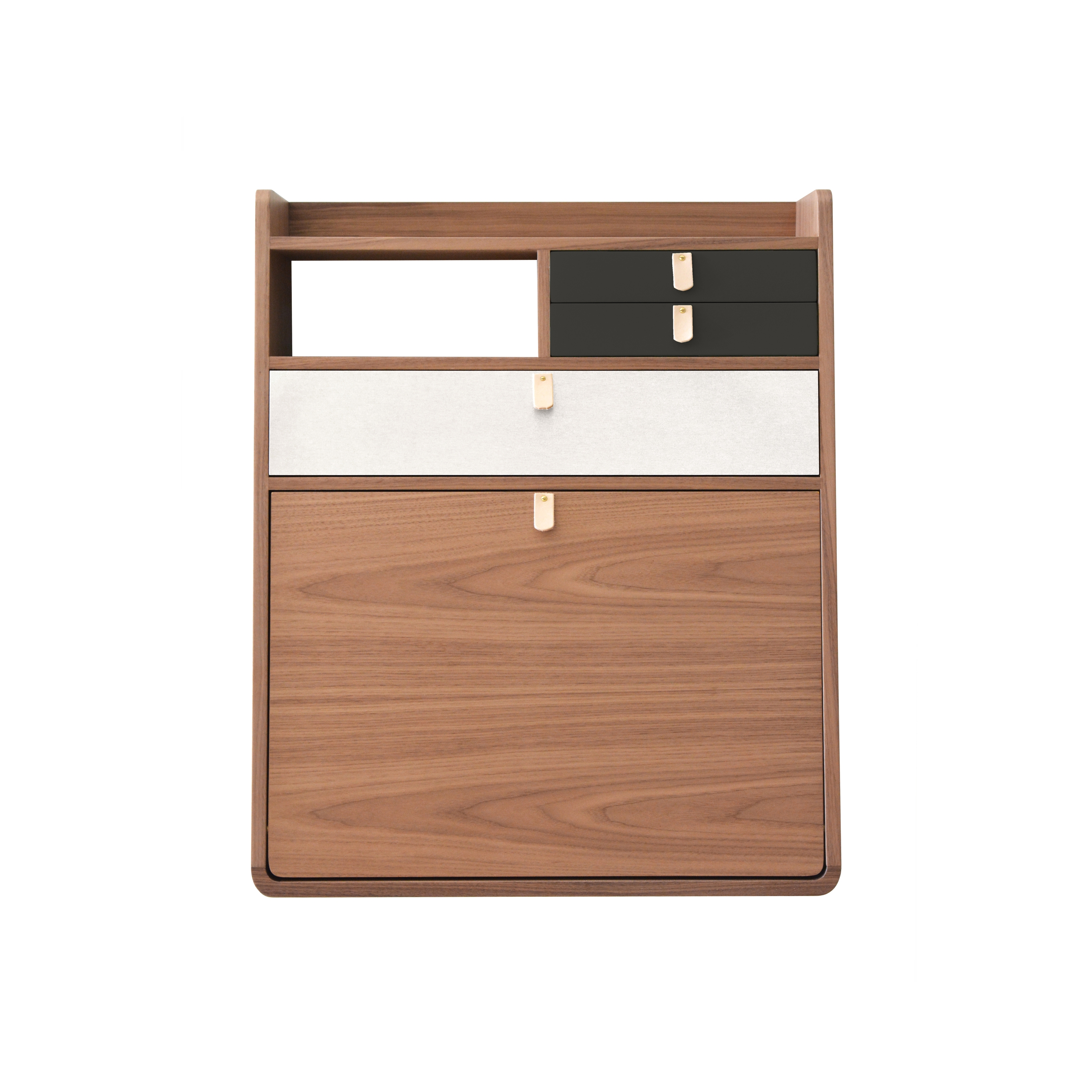 Gaston | Wall secretary desk walnut 60cm
