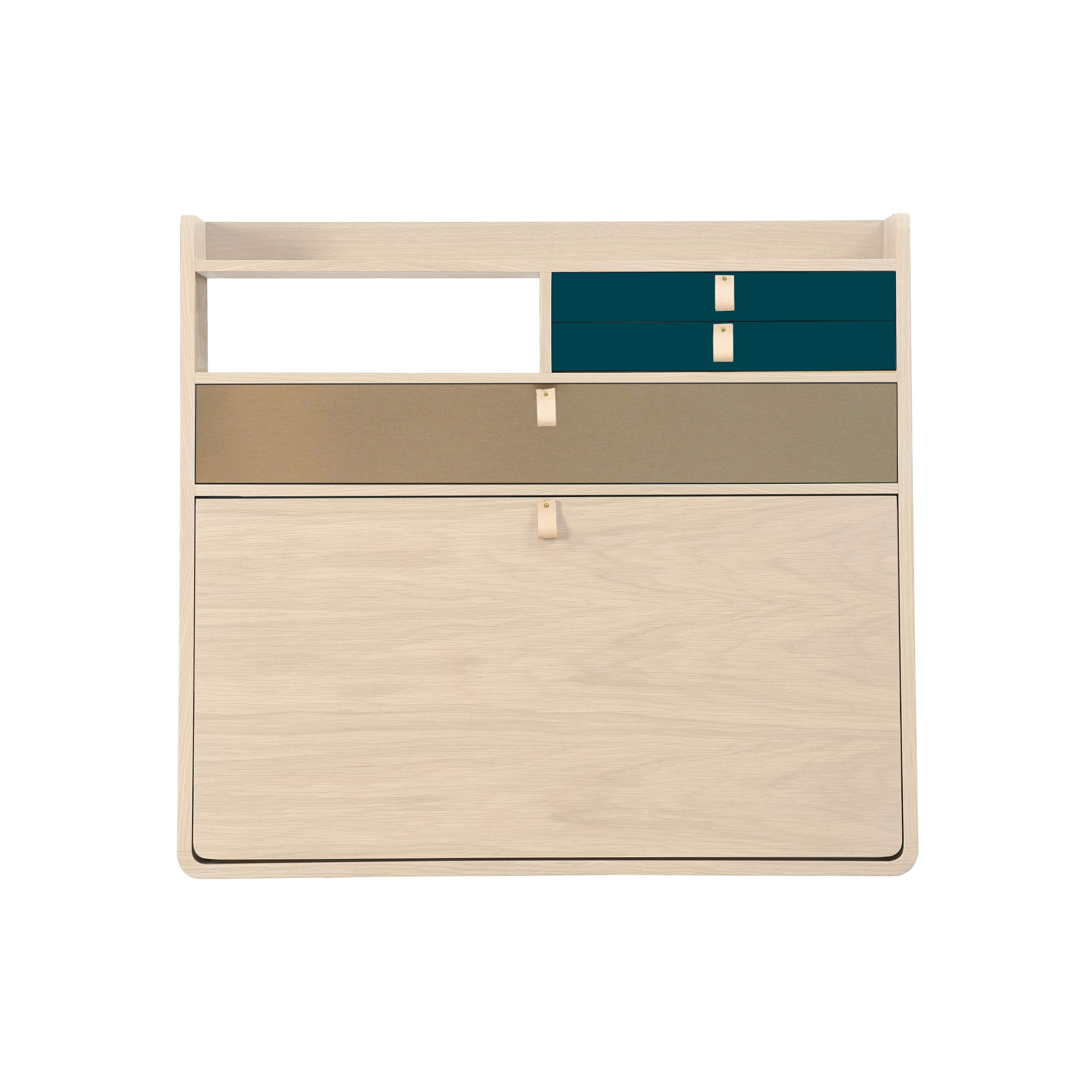 Gaston | Wall secretary desk oak 80cm