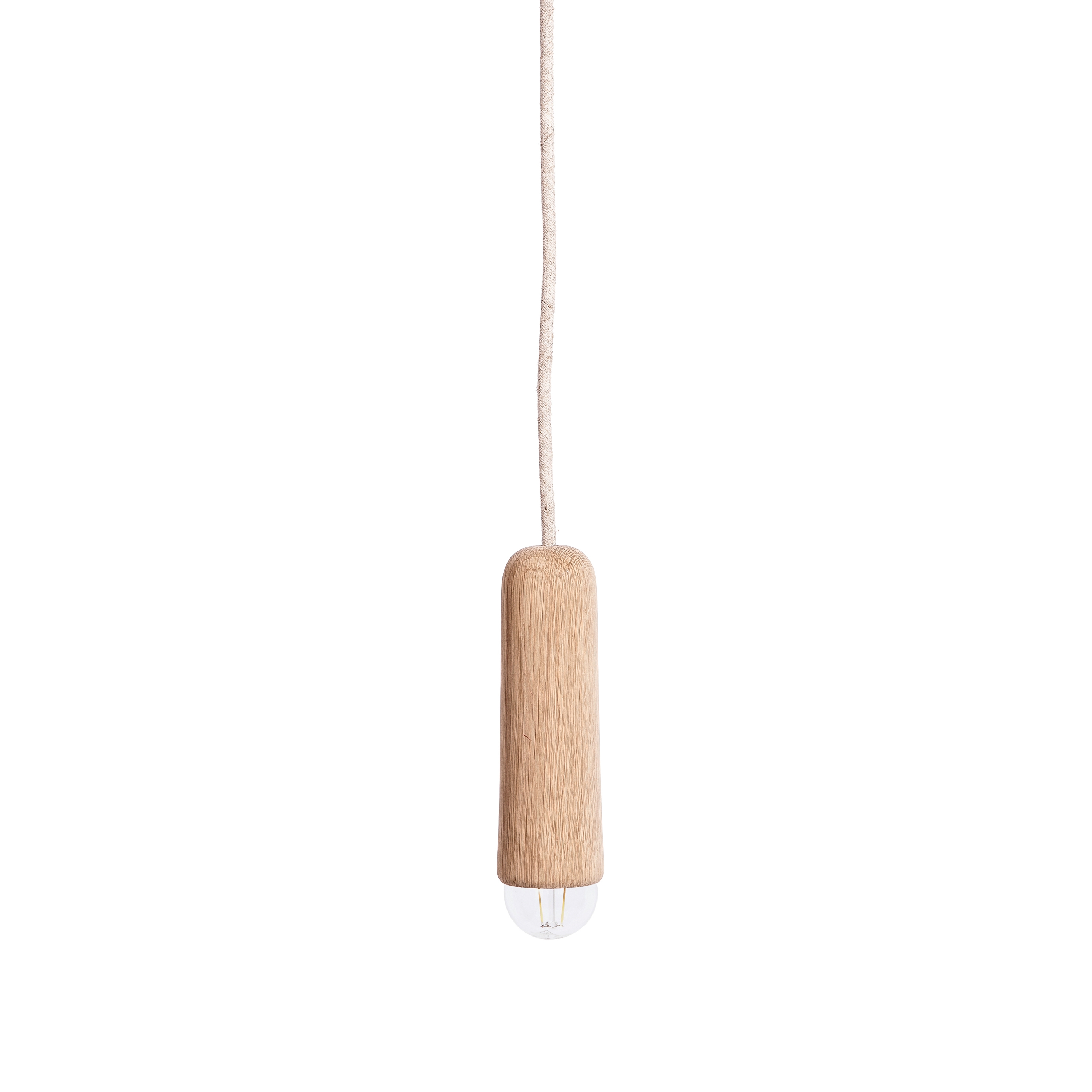 Mostra il prodotto Luce | Pendant light Small long, natural oak del produttore Hartô