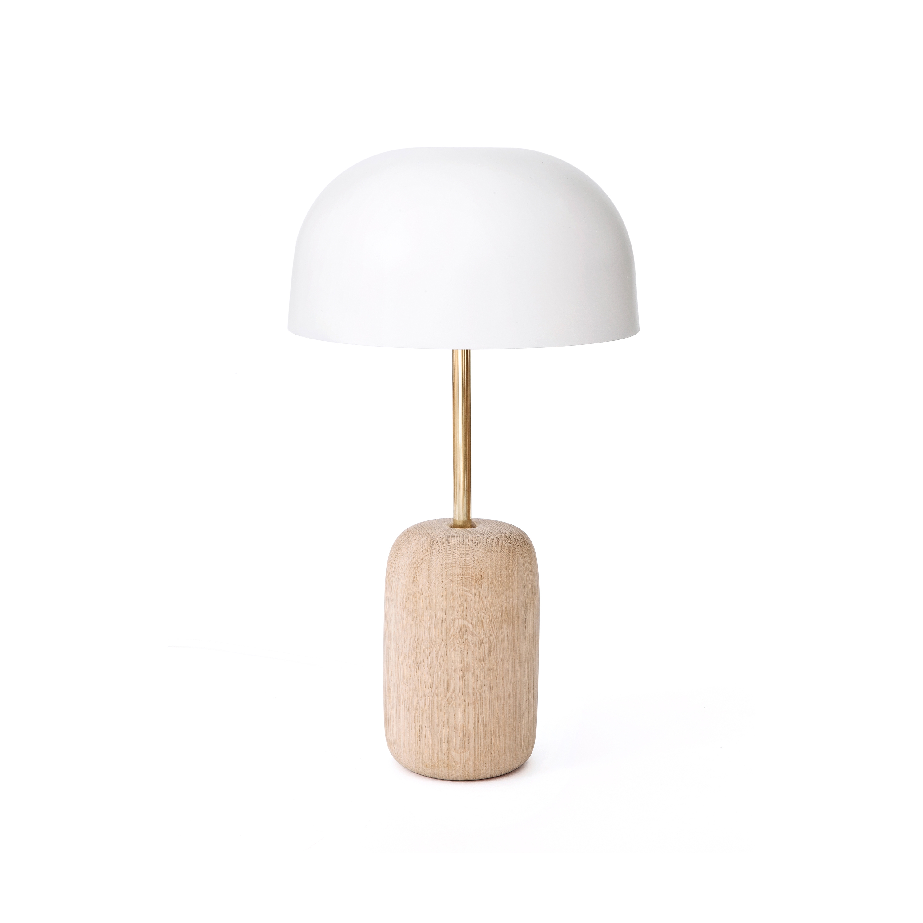 Mostra il prodotto Nina | Table lamp, brass stick & white lampshade del produttore Hartô