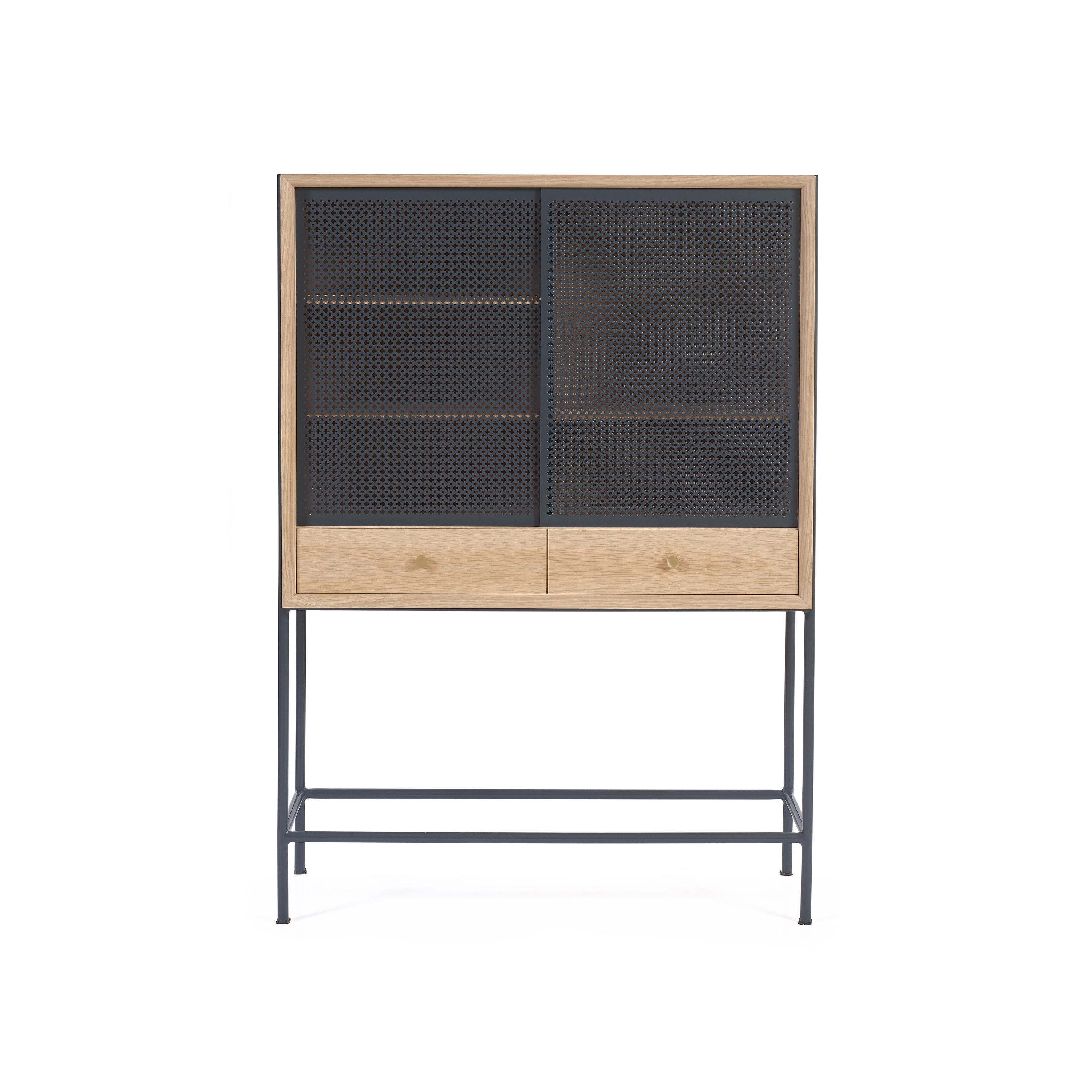 Mostra il prodotto Gabin | Cabinet, natural oak and slate grey del produttore Hartô