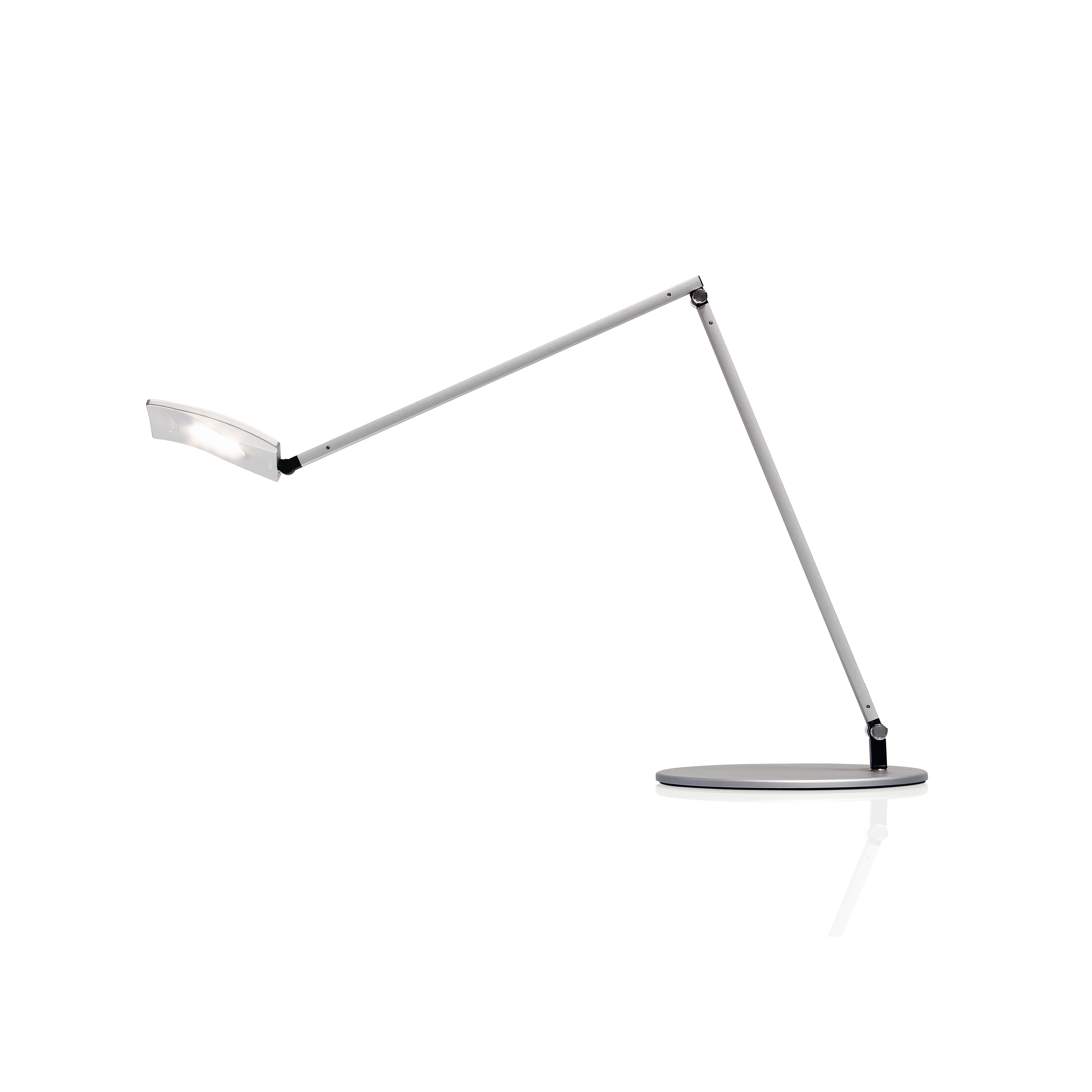 Display product Mosso Pro LED Desk Lamp - Silver from manufacturer Koncept