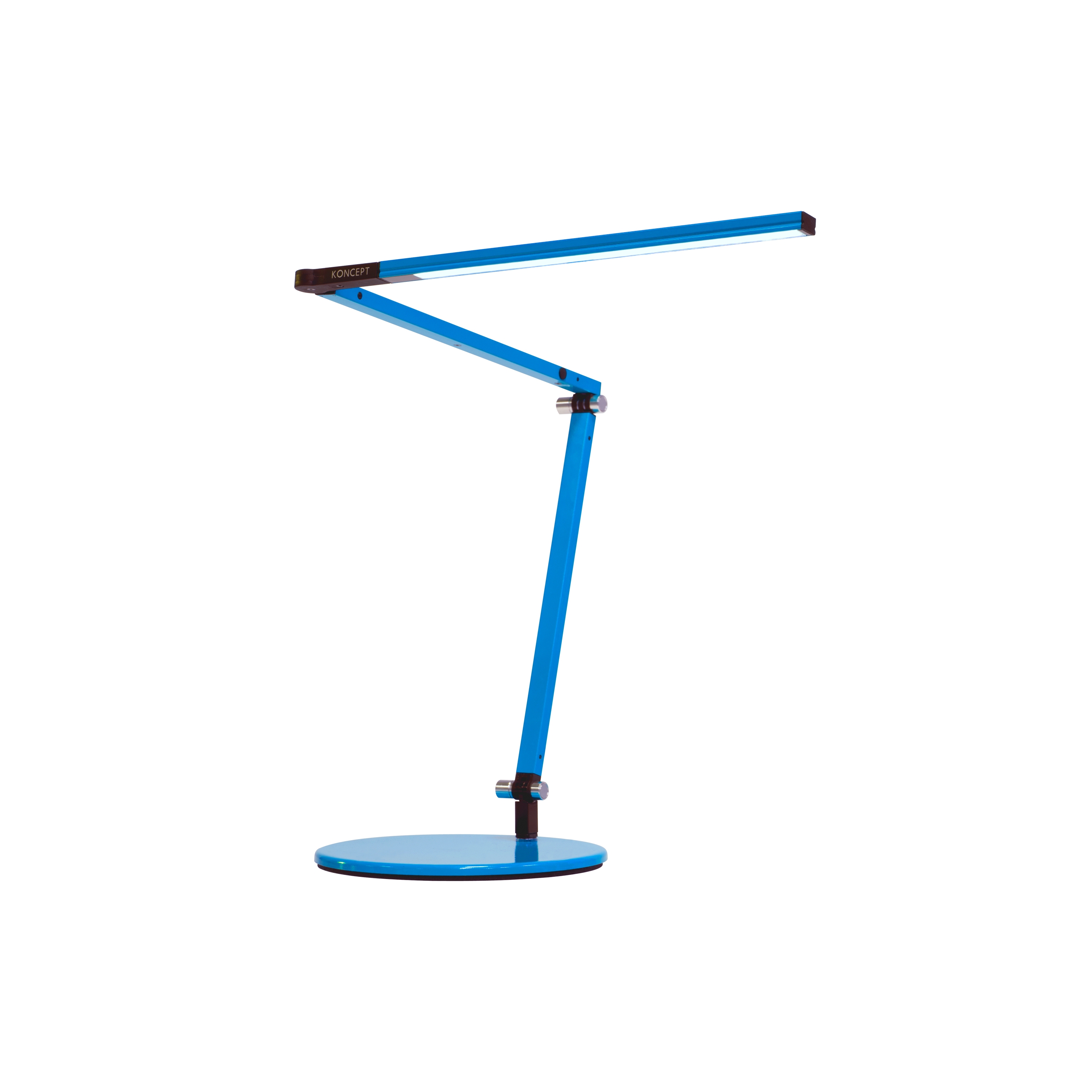 Display product Z-Bar Mini LED Desk Lamp - Blue from manufacturer Koncept