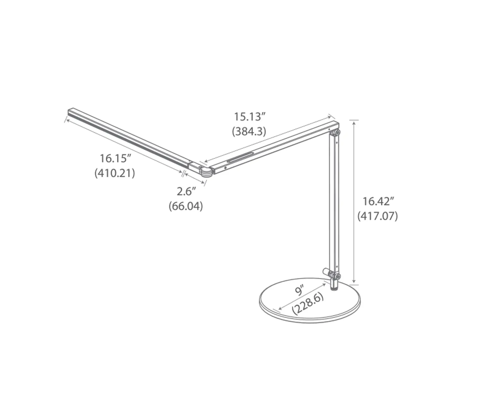 Koncept - Z-Bar LED Desk Lamp - Metallic Black