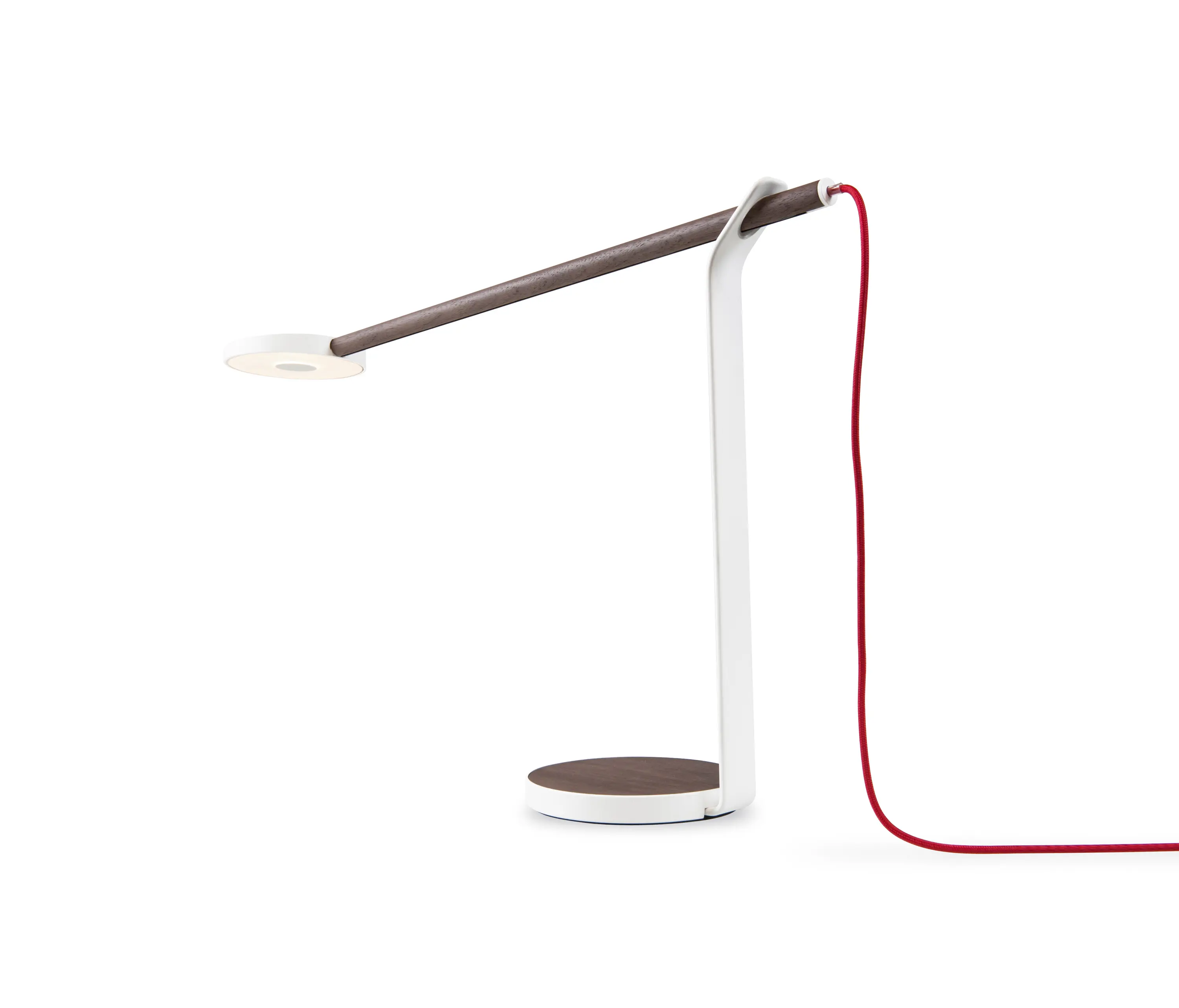 Koncept - Gravy LED Desk Lamp - Walnut & Matte White