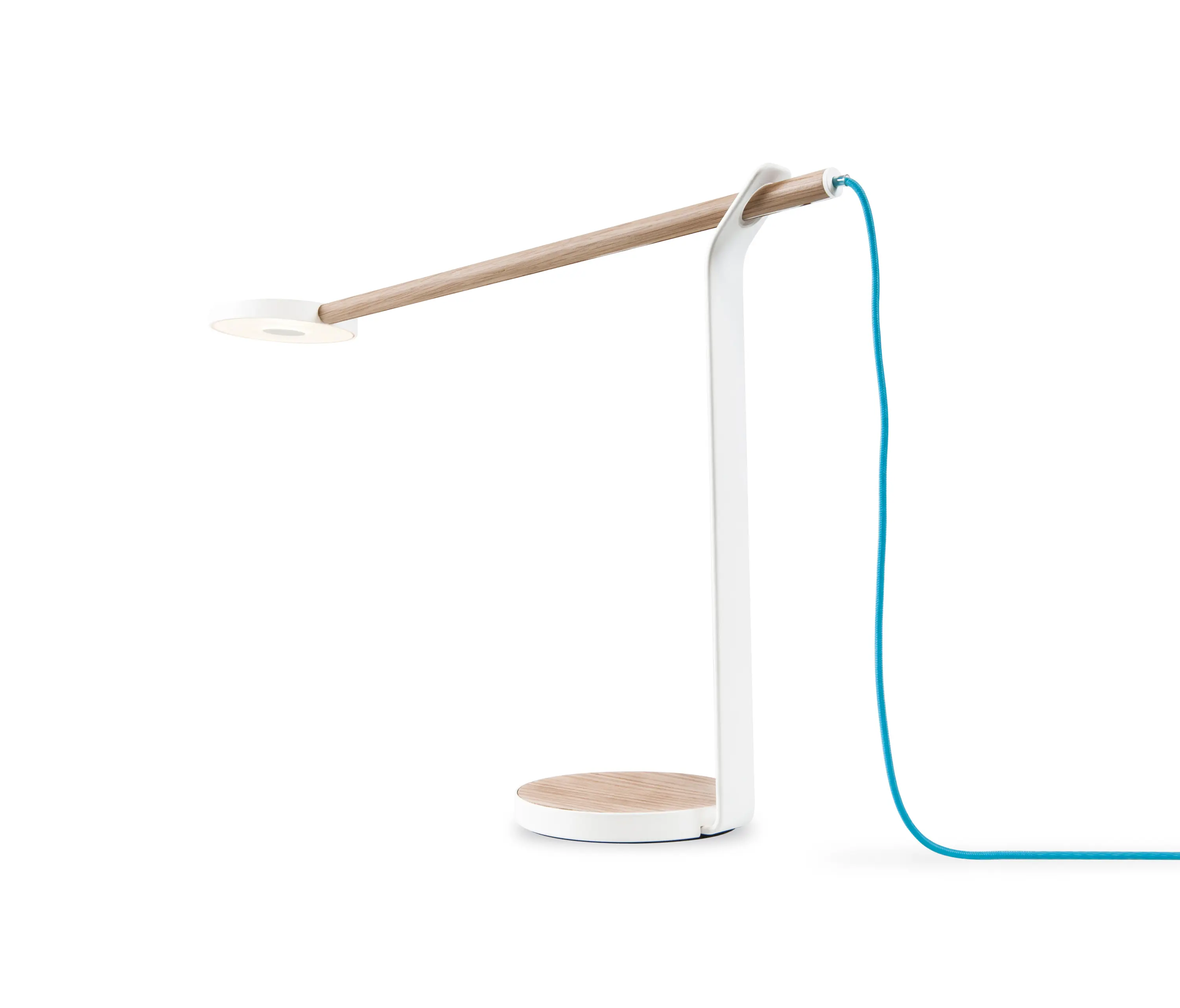 Koncept - Gravy LED Desk Lamp - White Oak & Matte White